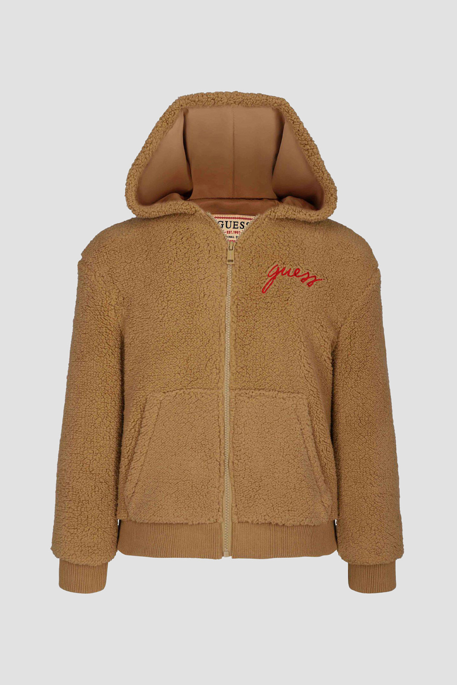 Детская бежевая кофта на молнии Guess Kids H5YJ02.W0330;G1V2