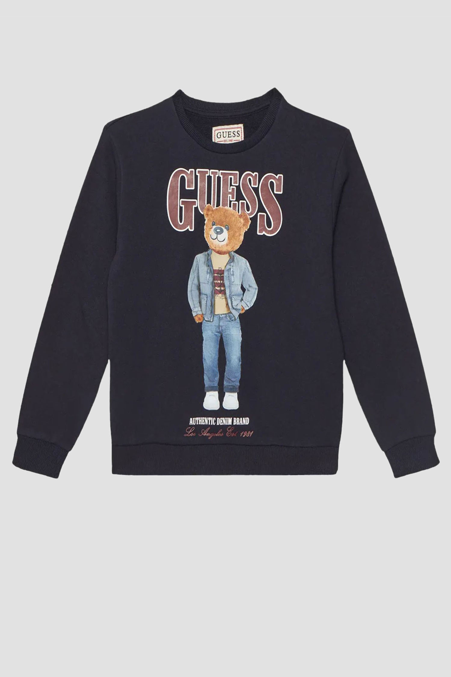 Дитячий темно-синій світшот Guess Kids L6RQ05.KAD74;G7V2