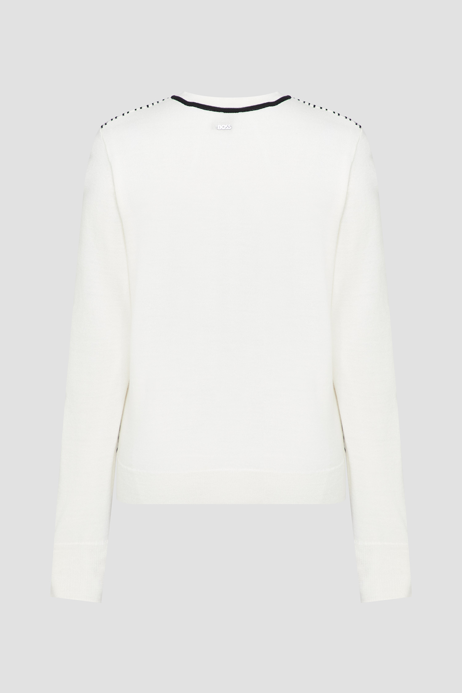 Жіночий білий вовняний кардиган BOSS 50496450;962