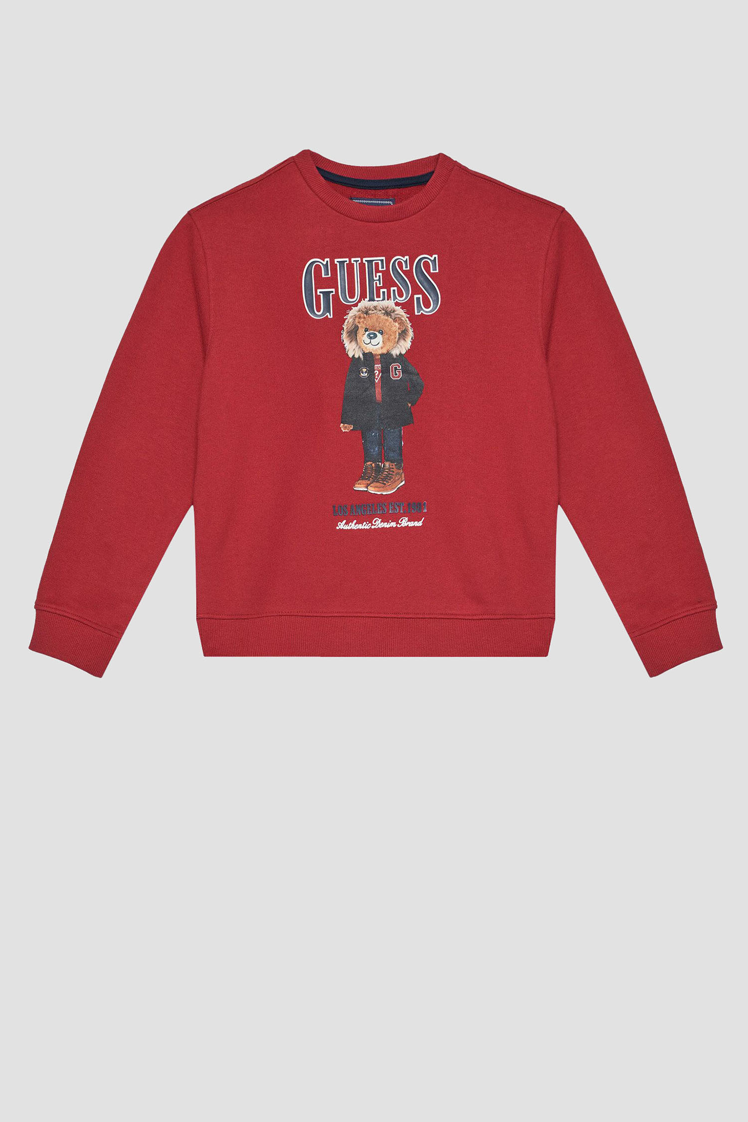 Детский красный свитшот Guess Kids L5BQ07.KAD74;G532