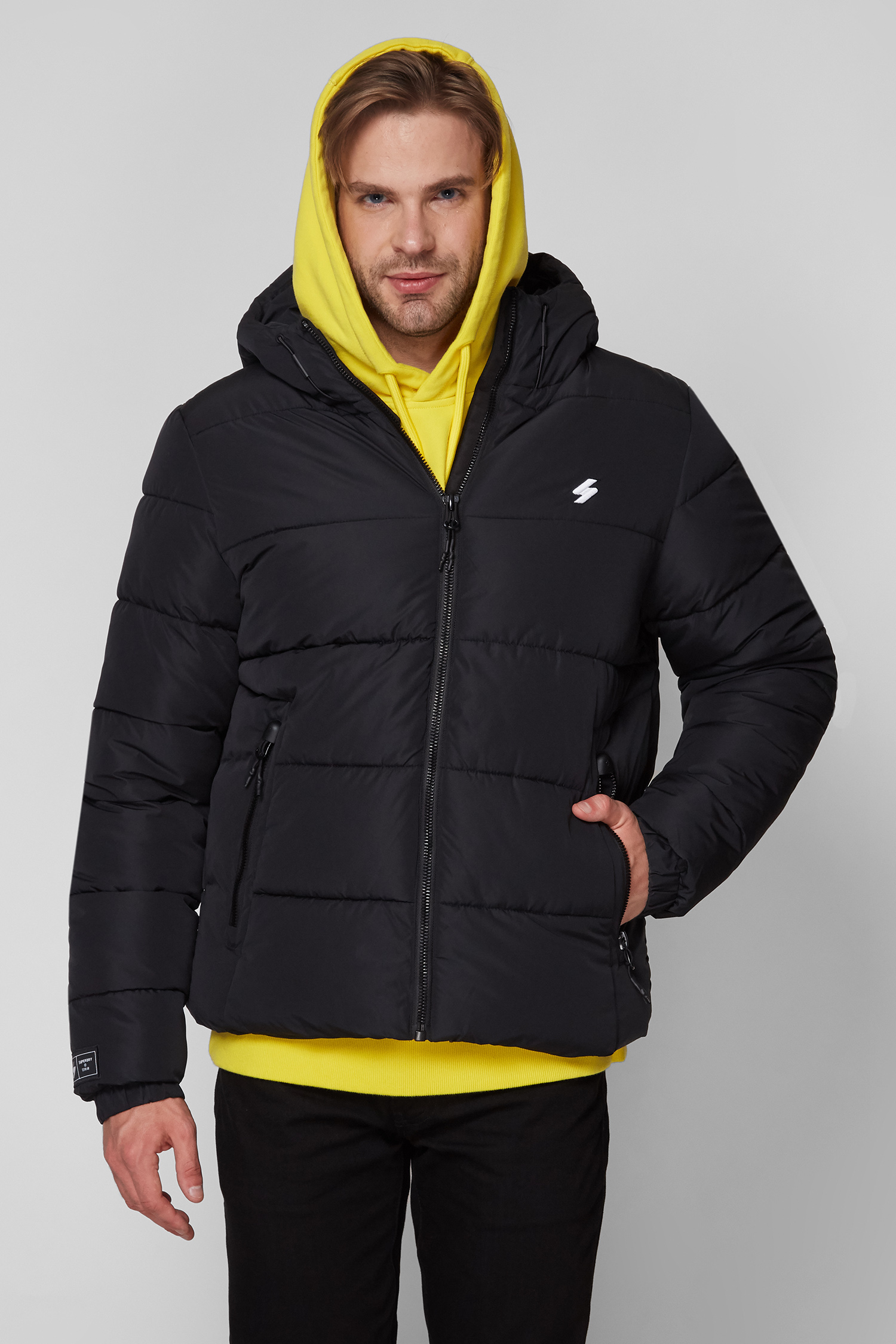 Мужская черная куртка SuperDry M5011212A;02A — Ultrashop