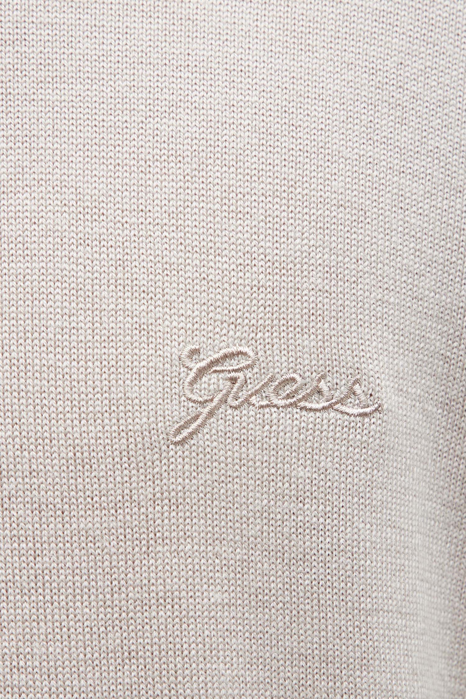 Мужское бежевое шерстяное поло Guess M4BR54.Z3ID0;G1DH
