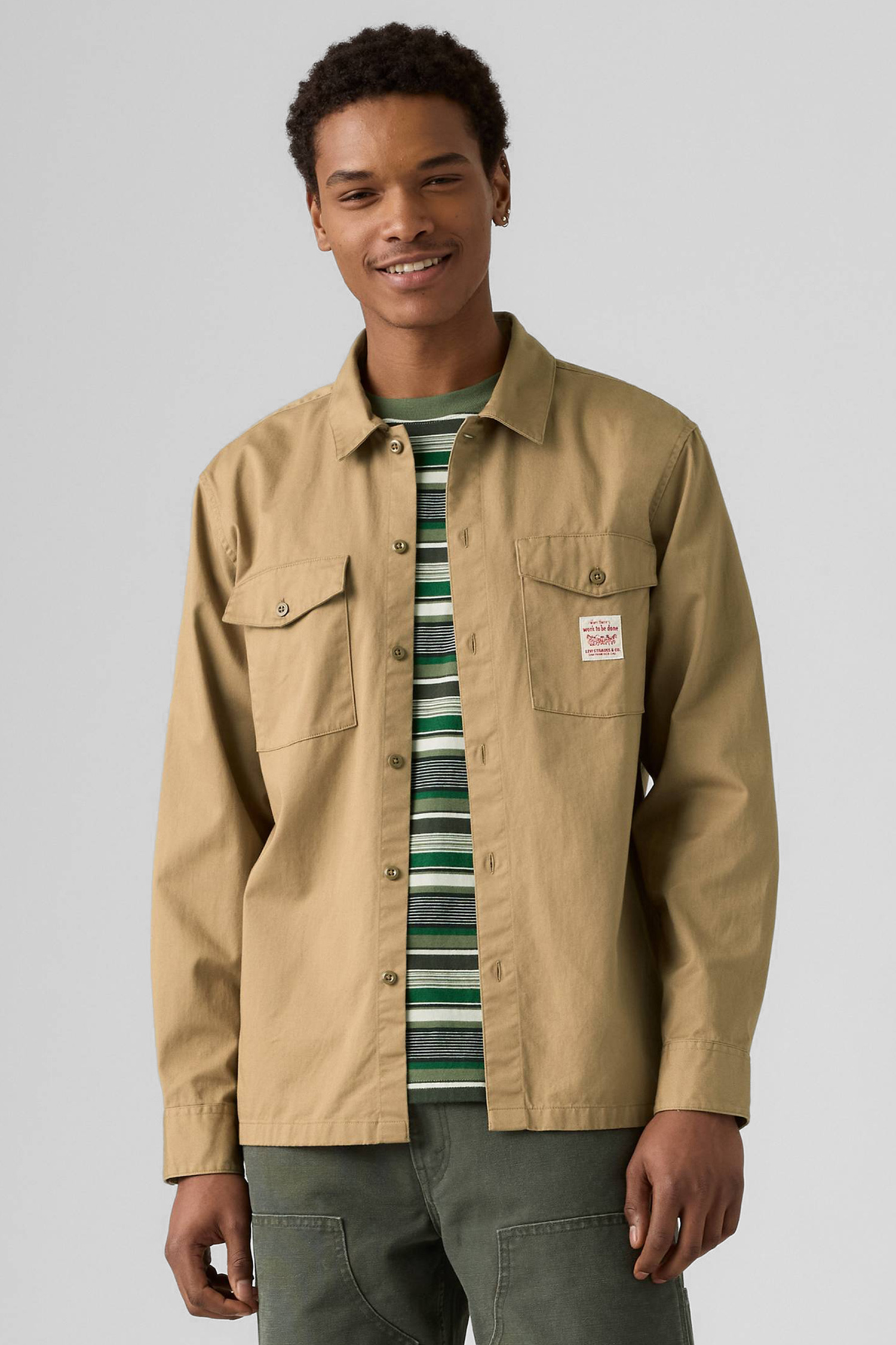 Мужская бежевая рубашка Levi’s® 003O2;0001