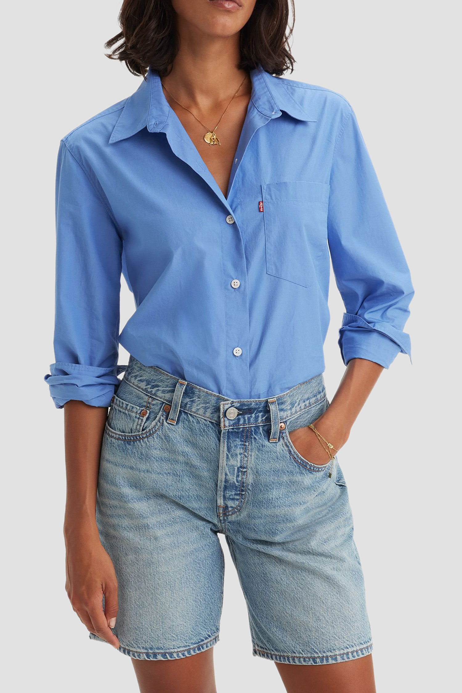 Жіночі блакитні джинсові шорти 501® '90s Lightweight Levi’s® A8433;0001