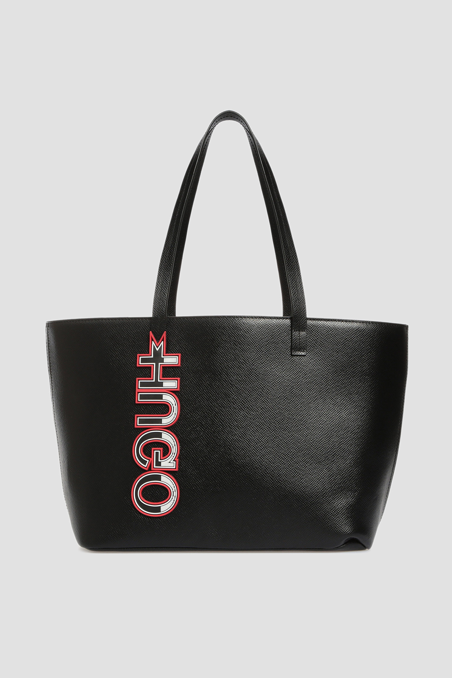 Черная кожаная сумка для девушек HUGO 50424242;002