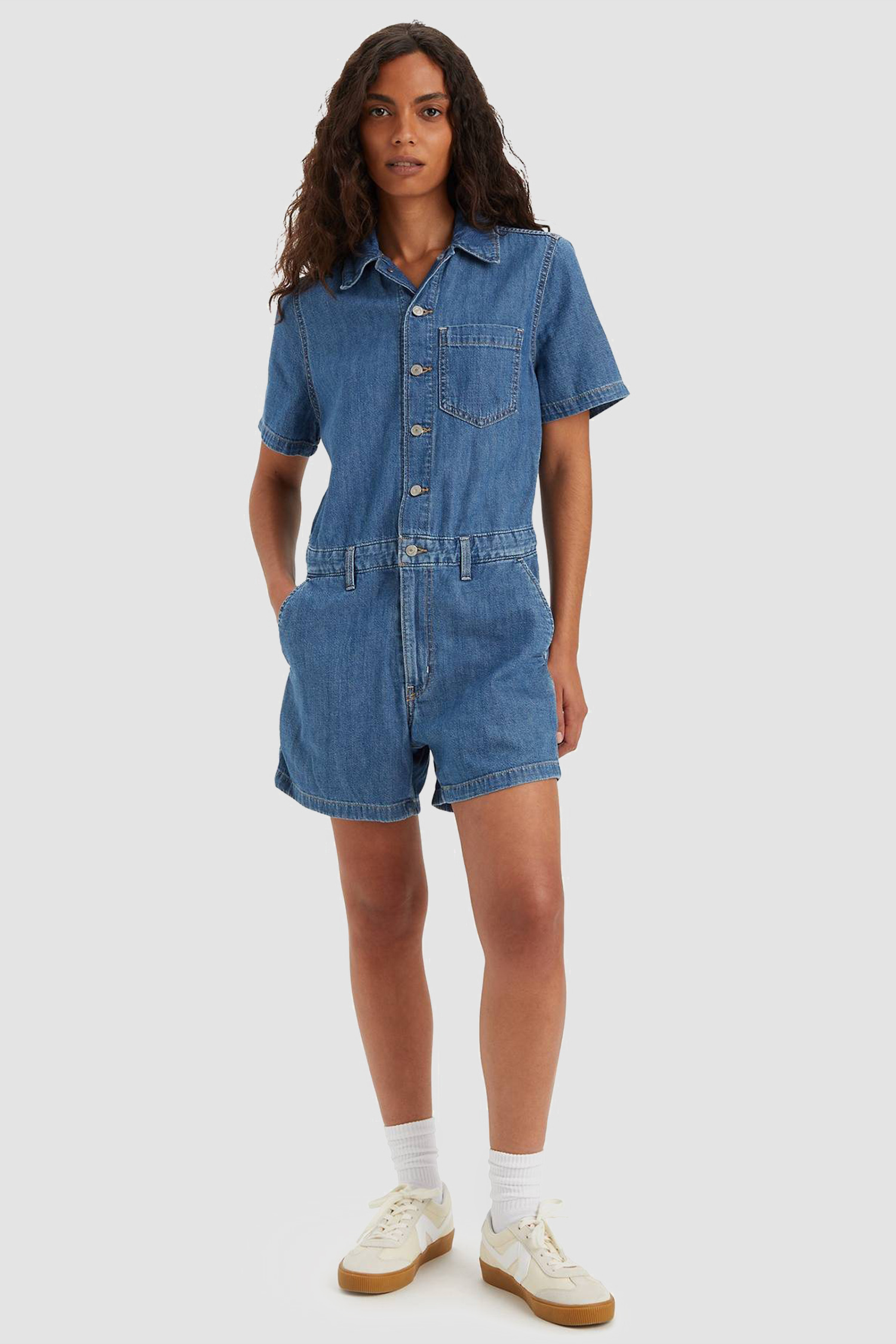 Женский синий джинсовый комбинезон Levi’s® A7449;0000