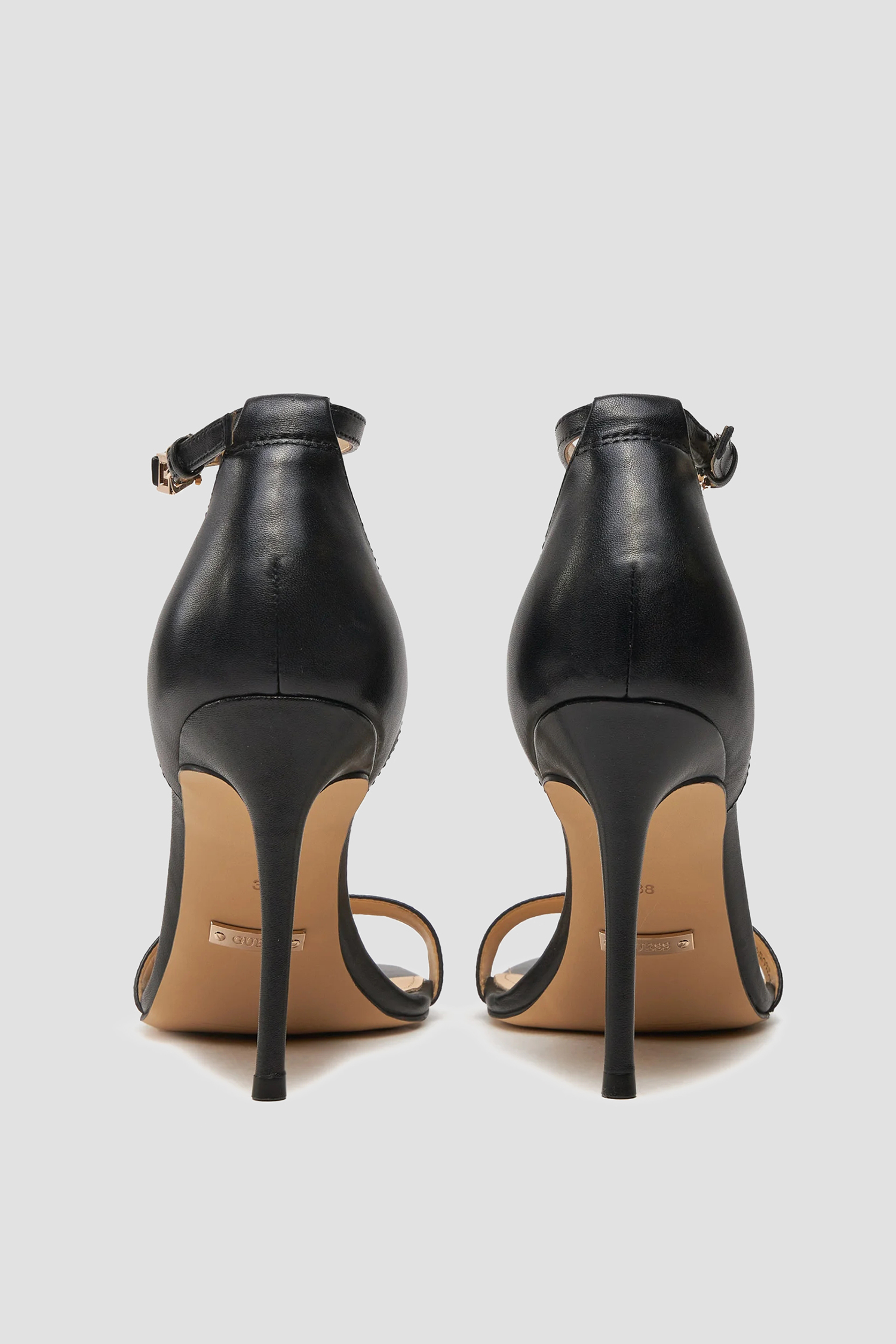 Женские черные кожаные босоножки Guess FL8KIL.LEA03;BLACK