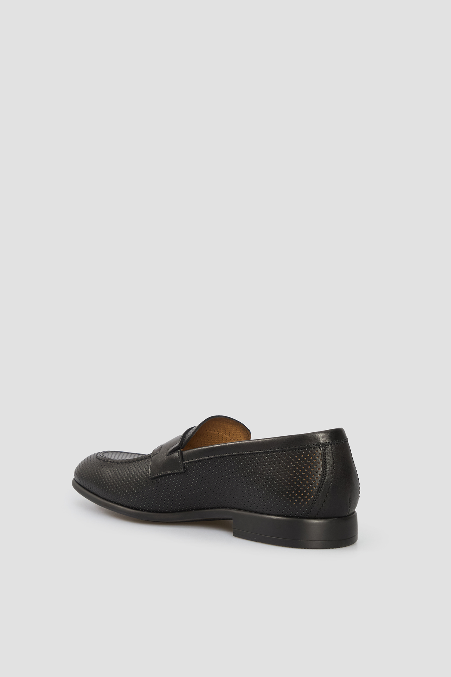 Мужские черные кожаные лоферы BALDININI U5E210P1VIFO;0000