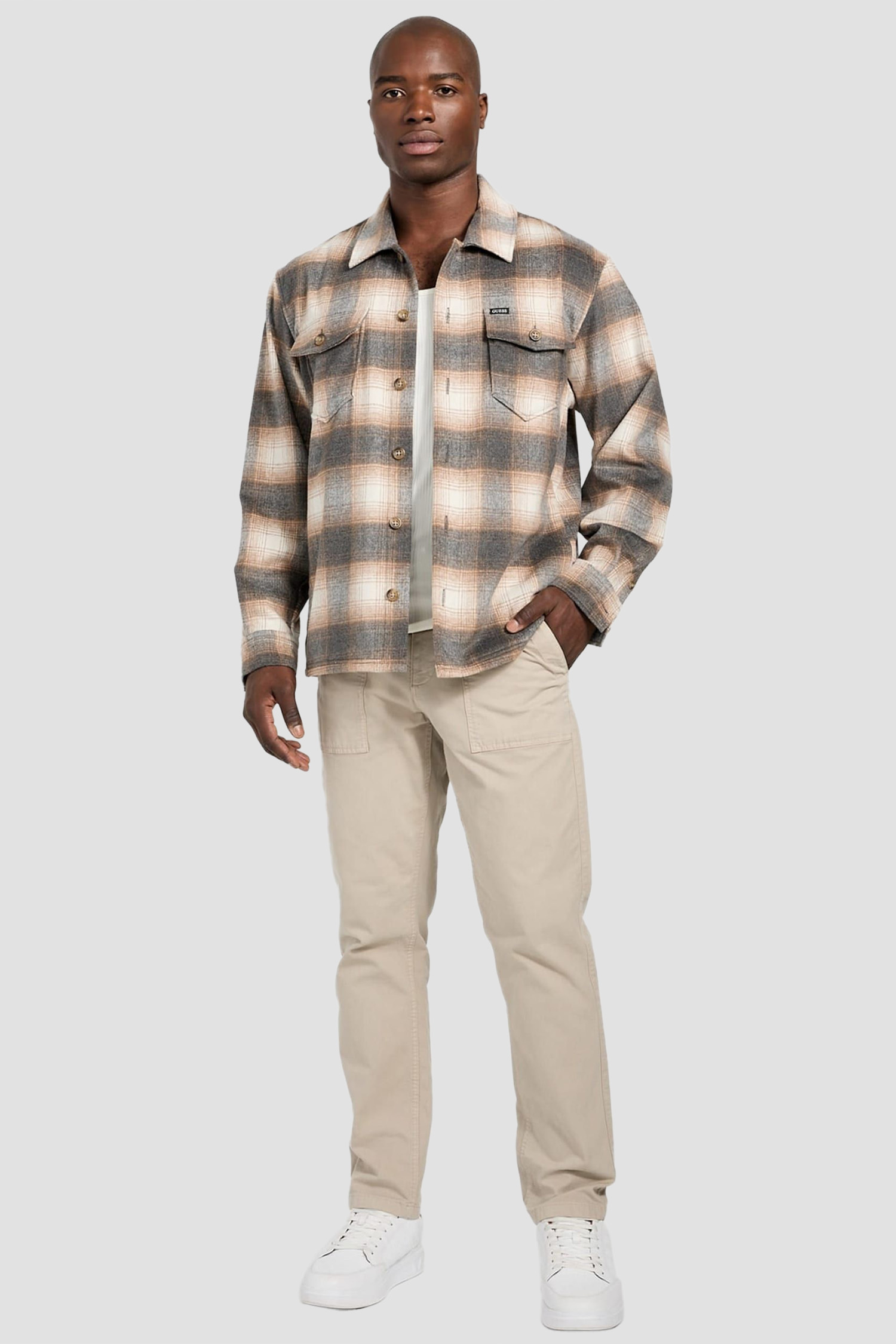 Чоловіча картата сорочка Guess M5BH31.W2012;L11J