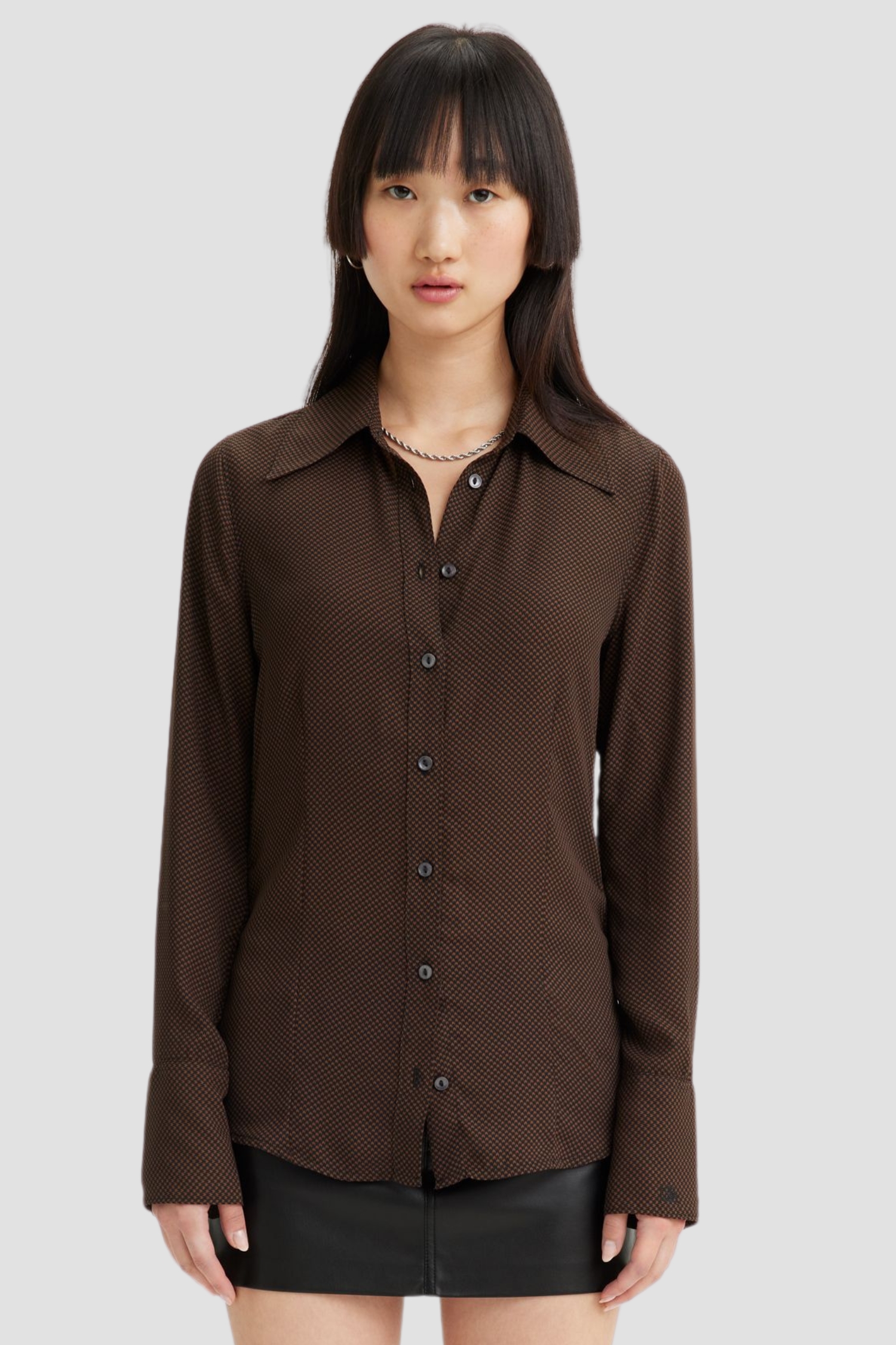 Женская коричневая блуза с узором Levi’s® A4571;0001