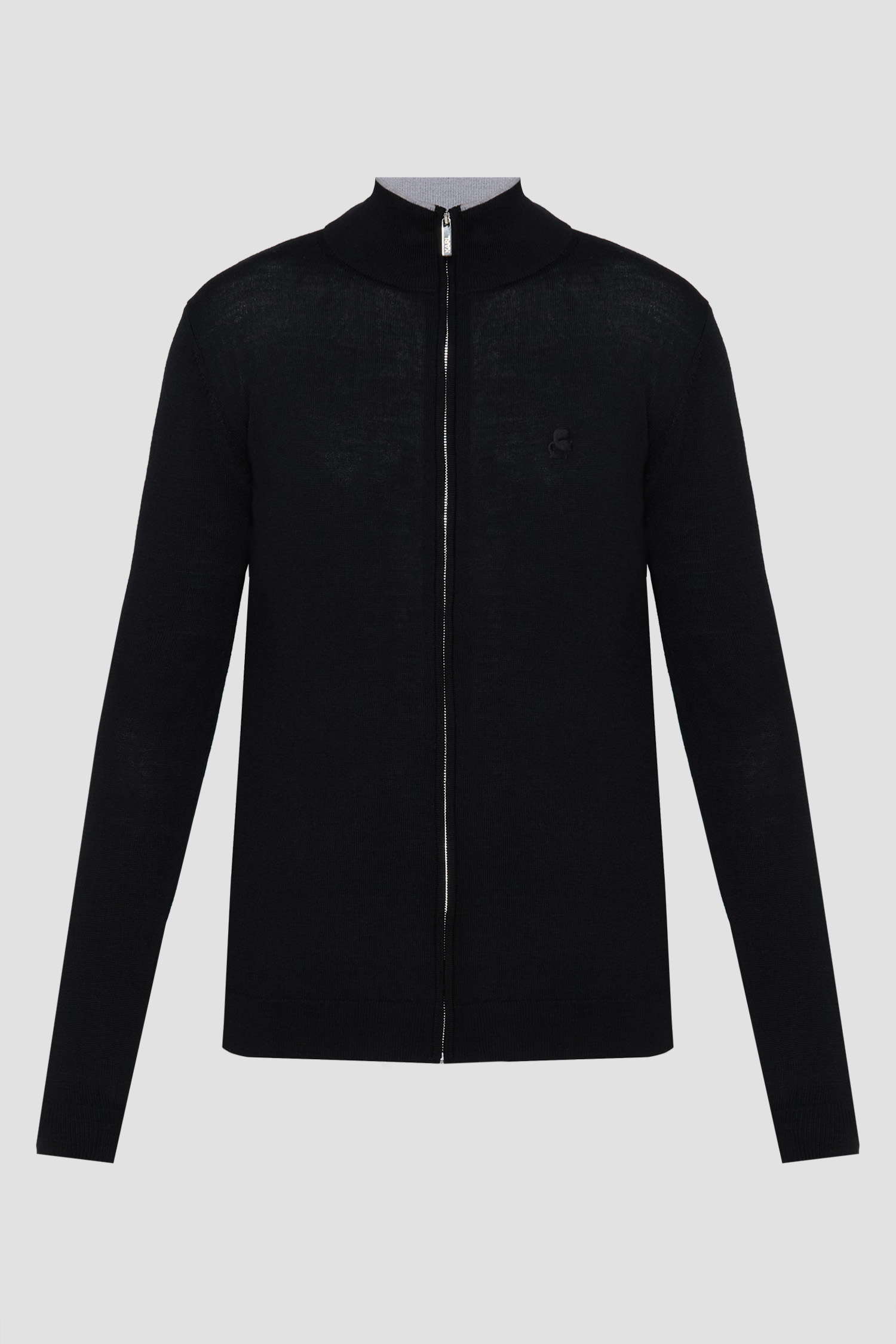 Чоловічий чорний вовняний кардиган Karl Lagerfeld 553399.655004;990