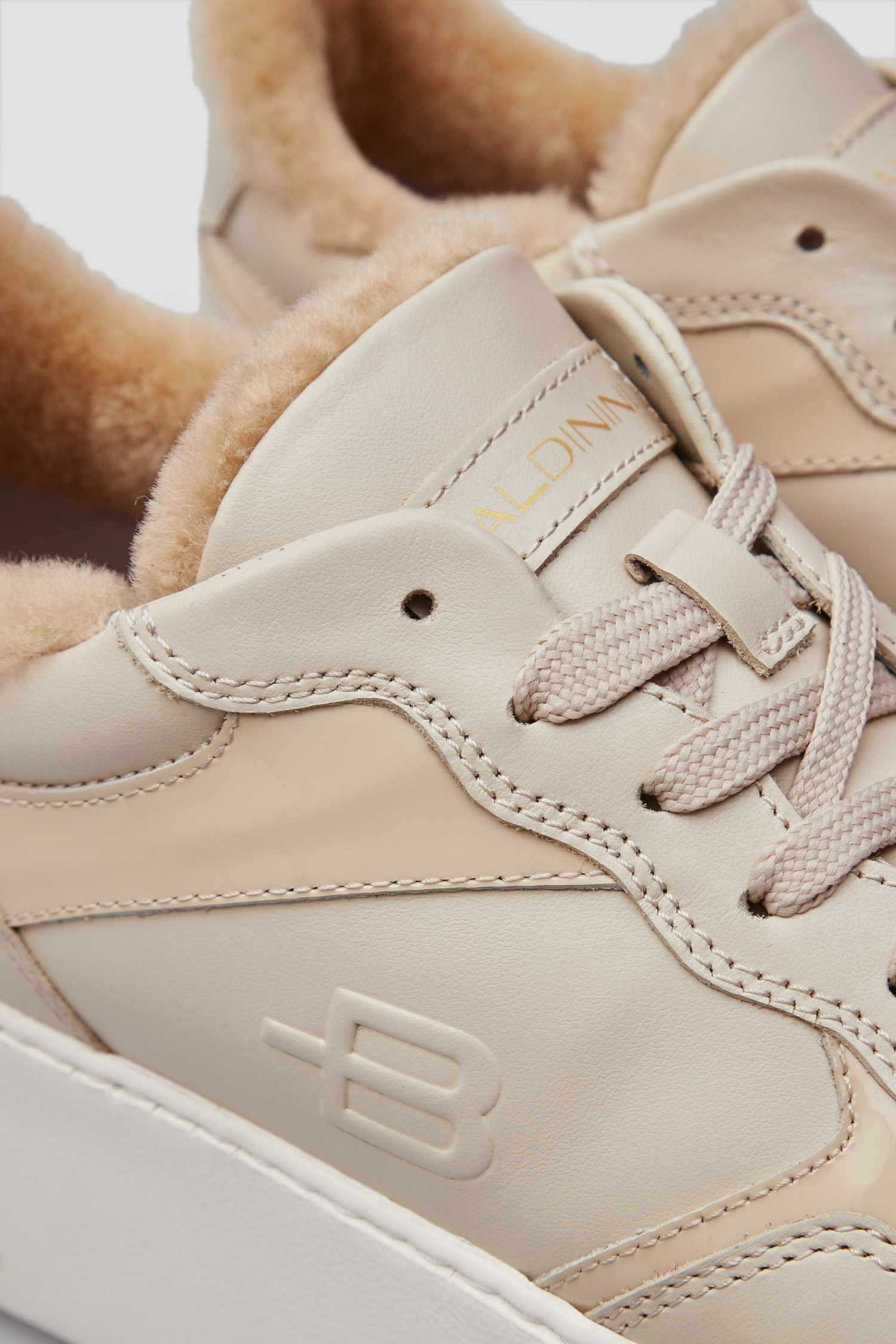 Жіночі бежеві шкіряні снікерси BALDININI D5B822A1VICA;VGBE