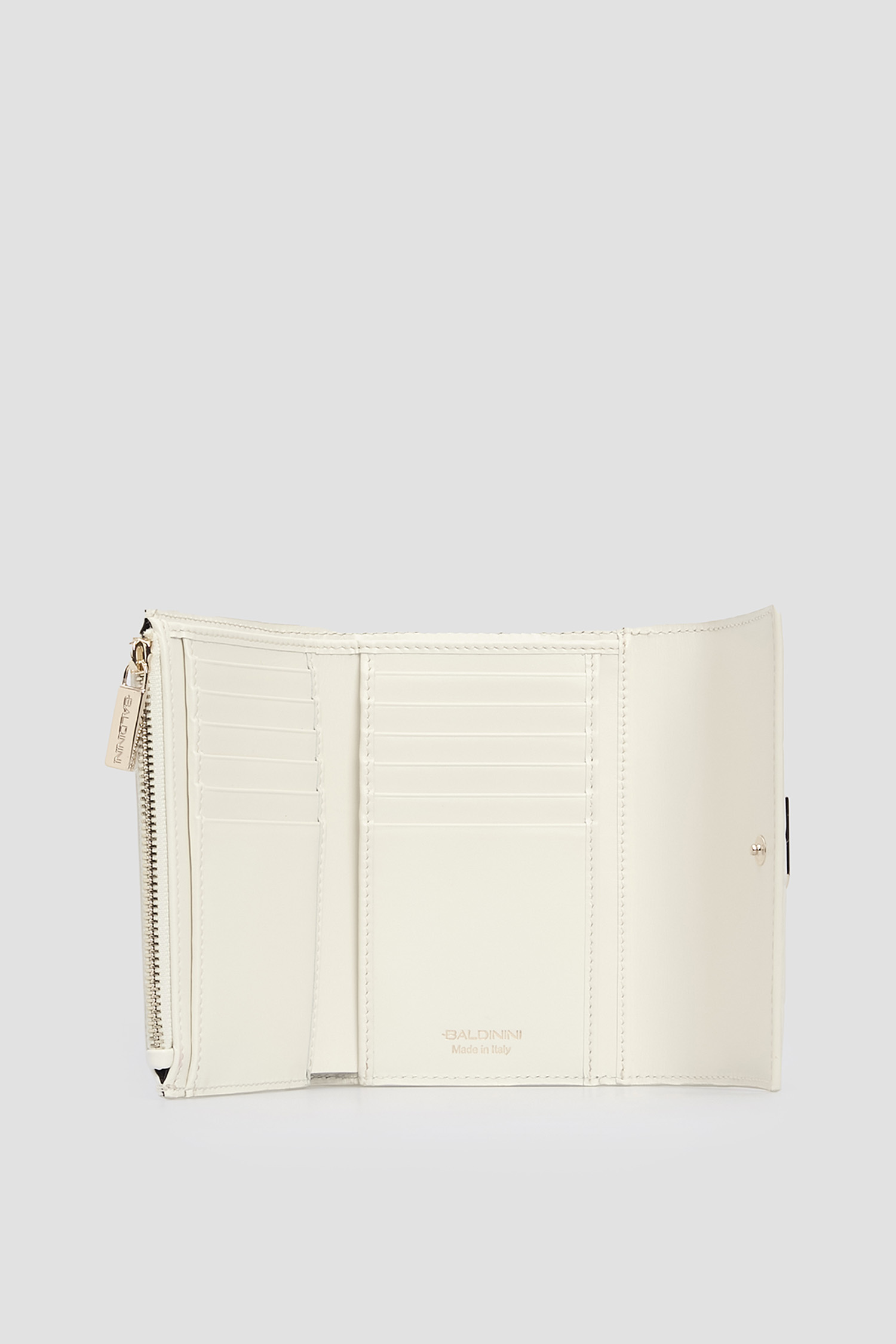 Жіночий білий шкіряний гаманець BALDININI P3B015XXMONO;9002