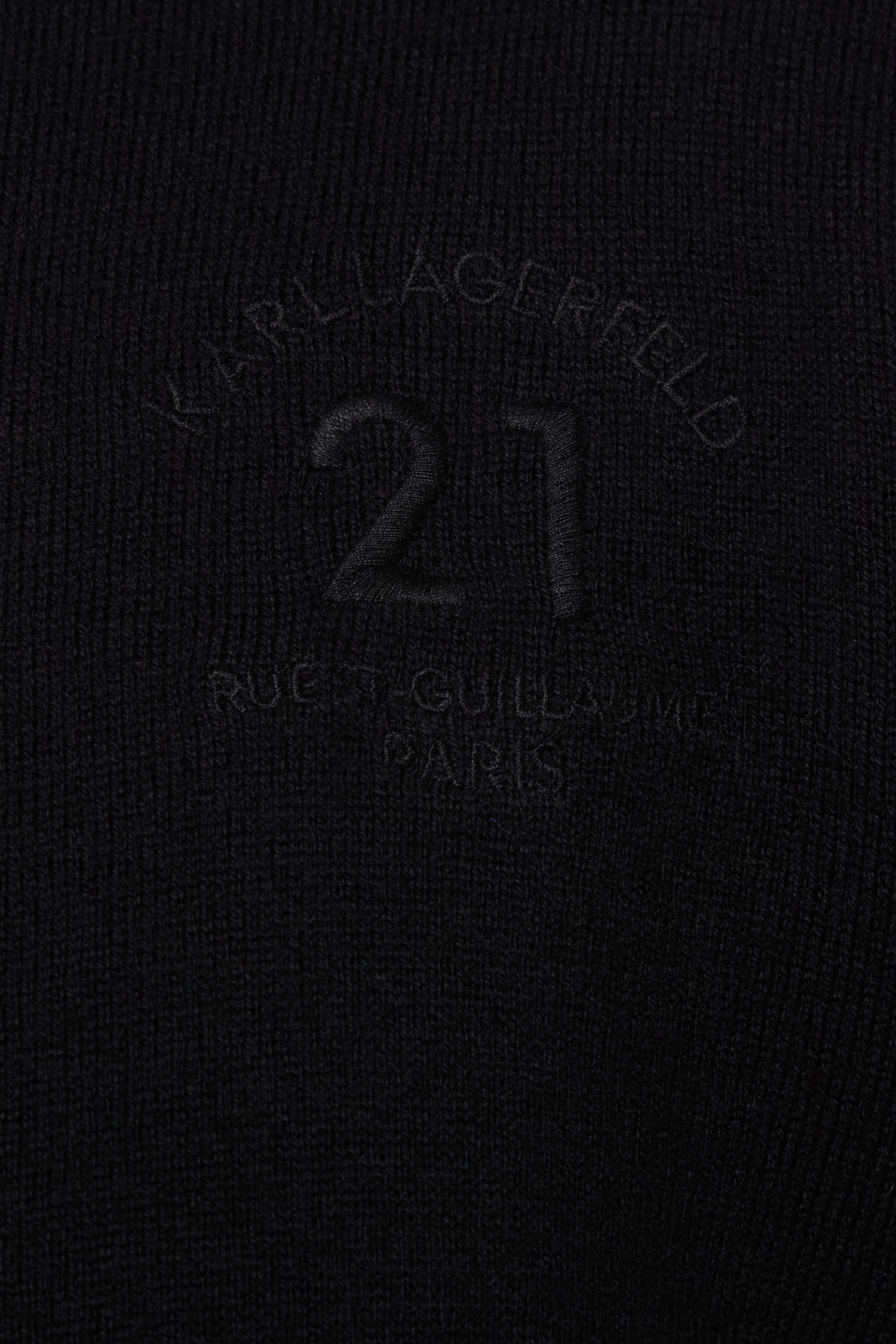 Чоловічий чорний вовняний кардиган Karl Lagerfeld 553305.655032;990