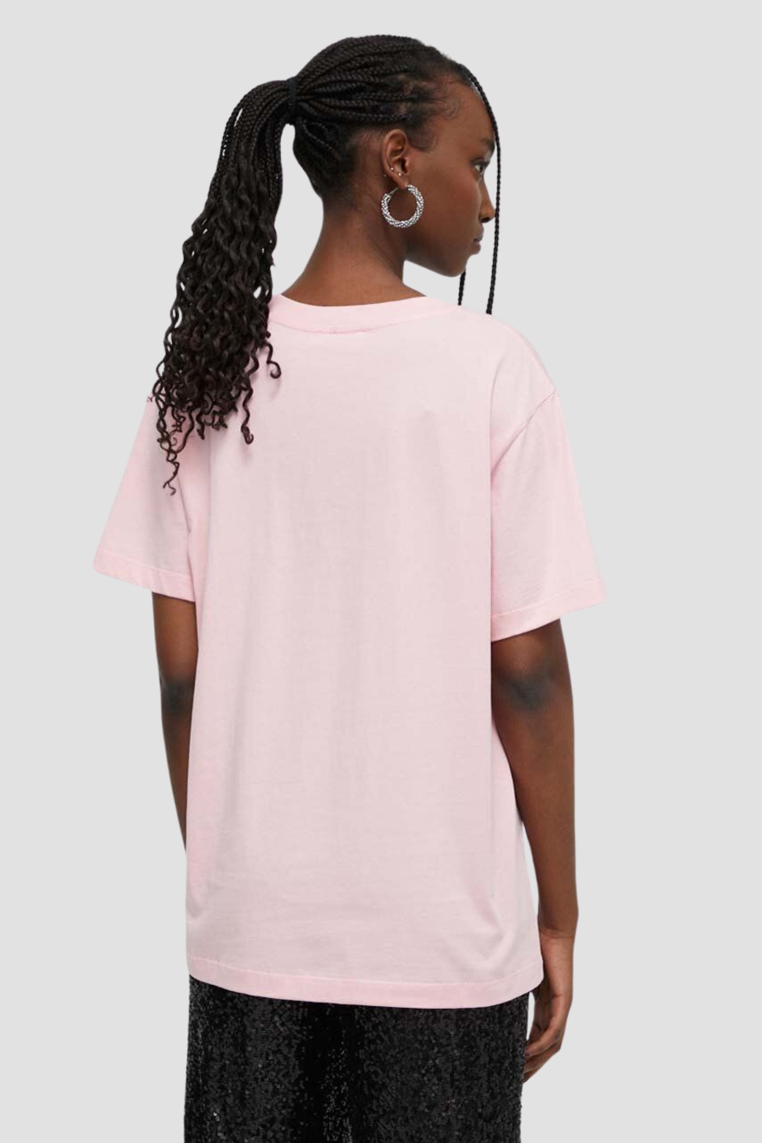 Женская розовая футболка Moschino A0718.3762;1224