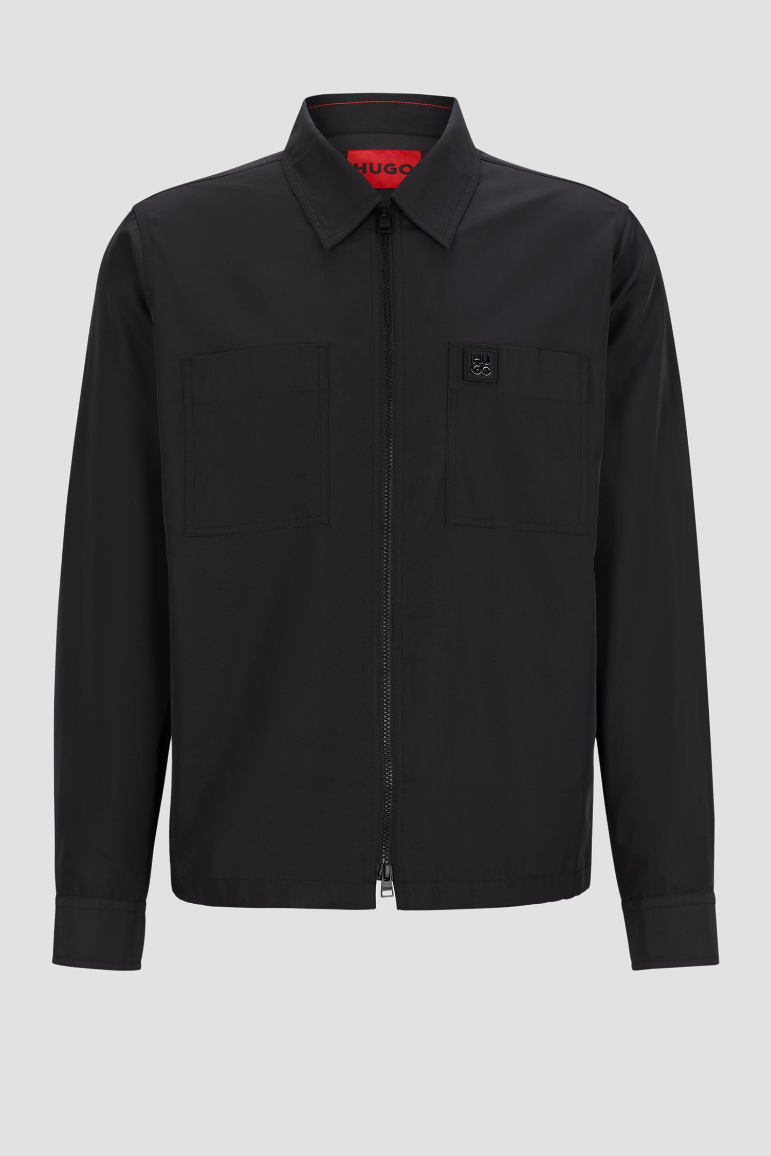 Мужская черная рубашка-пальто HUGO 50520058;001