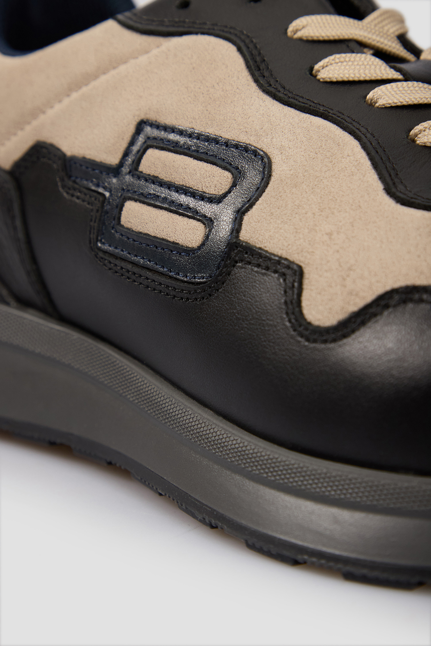 Чоловічі чорні шкіряні кросівки BALDININI U5B840T1VICA;NETA