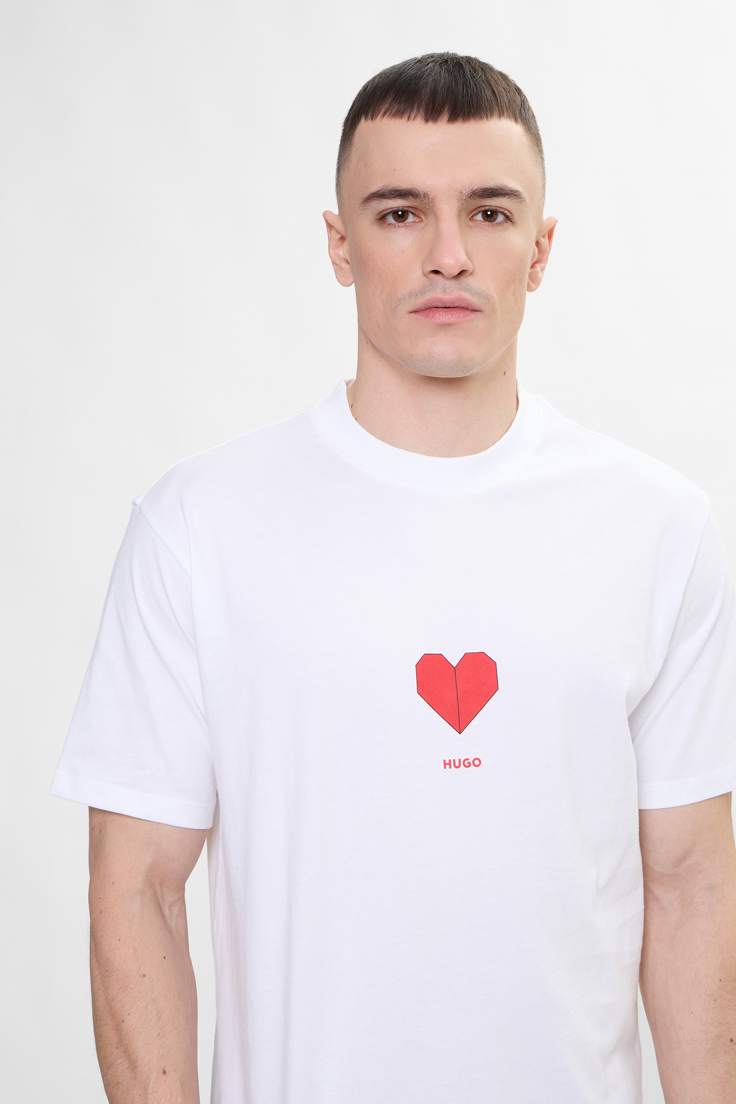 Чоловіча біла футболка HUGO 50553429;100