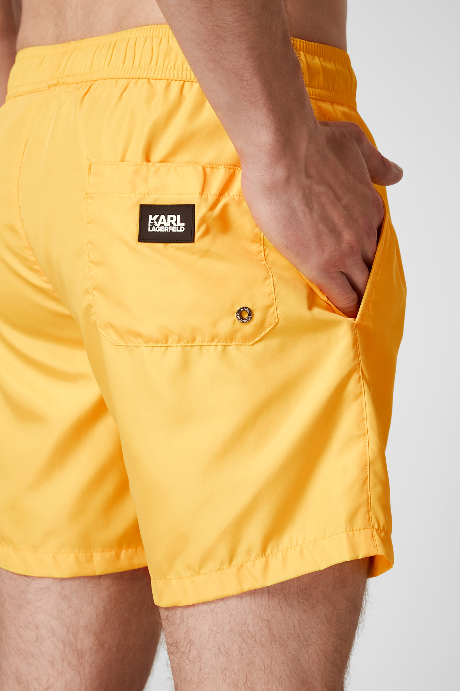 Мужские желтые плавательные шорты Karl Lagerfeld KL21MBM01;YELLOW ...