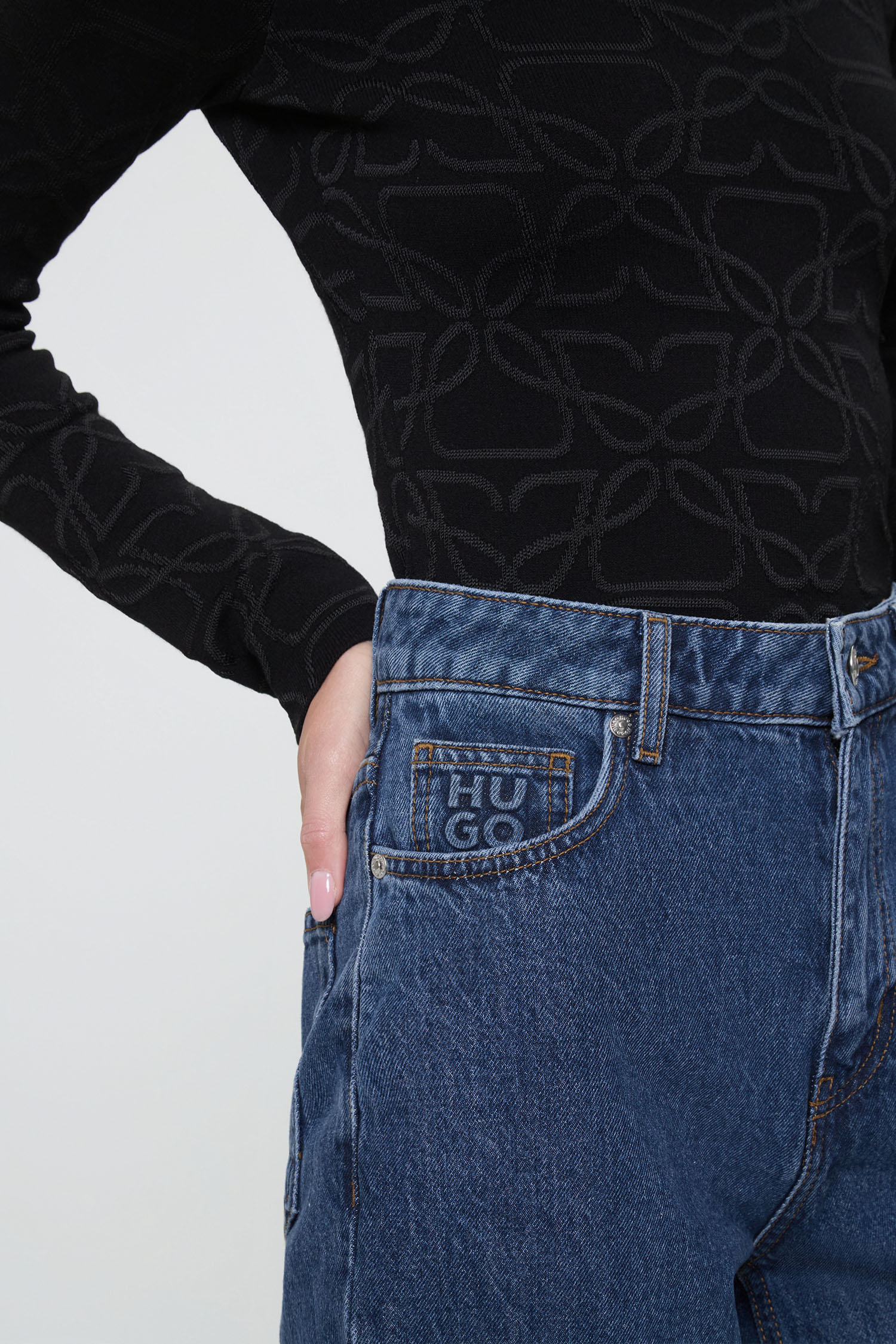 Женские синие джинсы HUGO 50542462;420