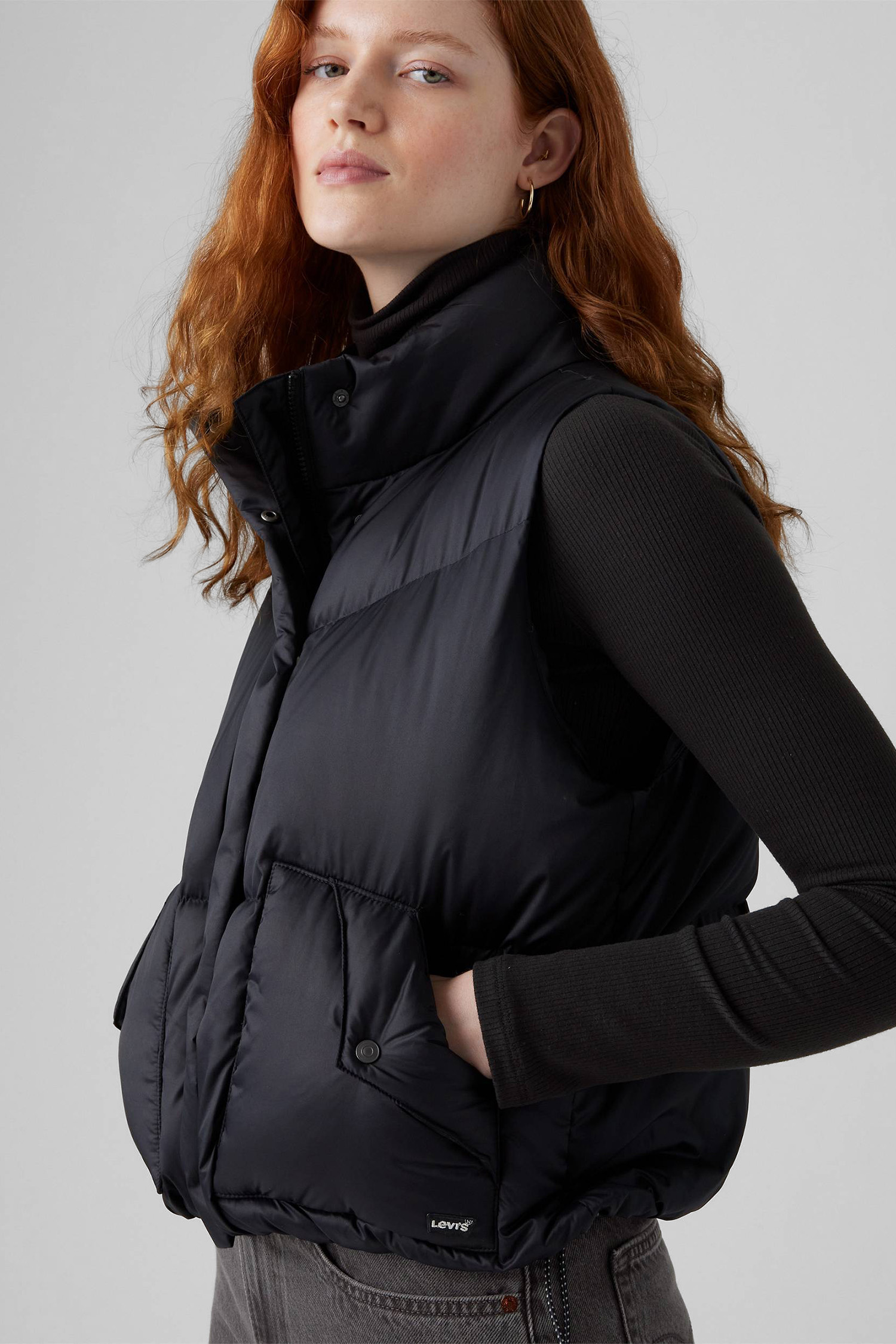 Жіночий чорний пуховий жилет Levi’s® A8526;0009