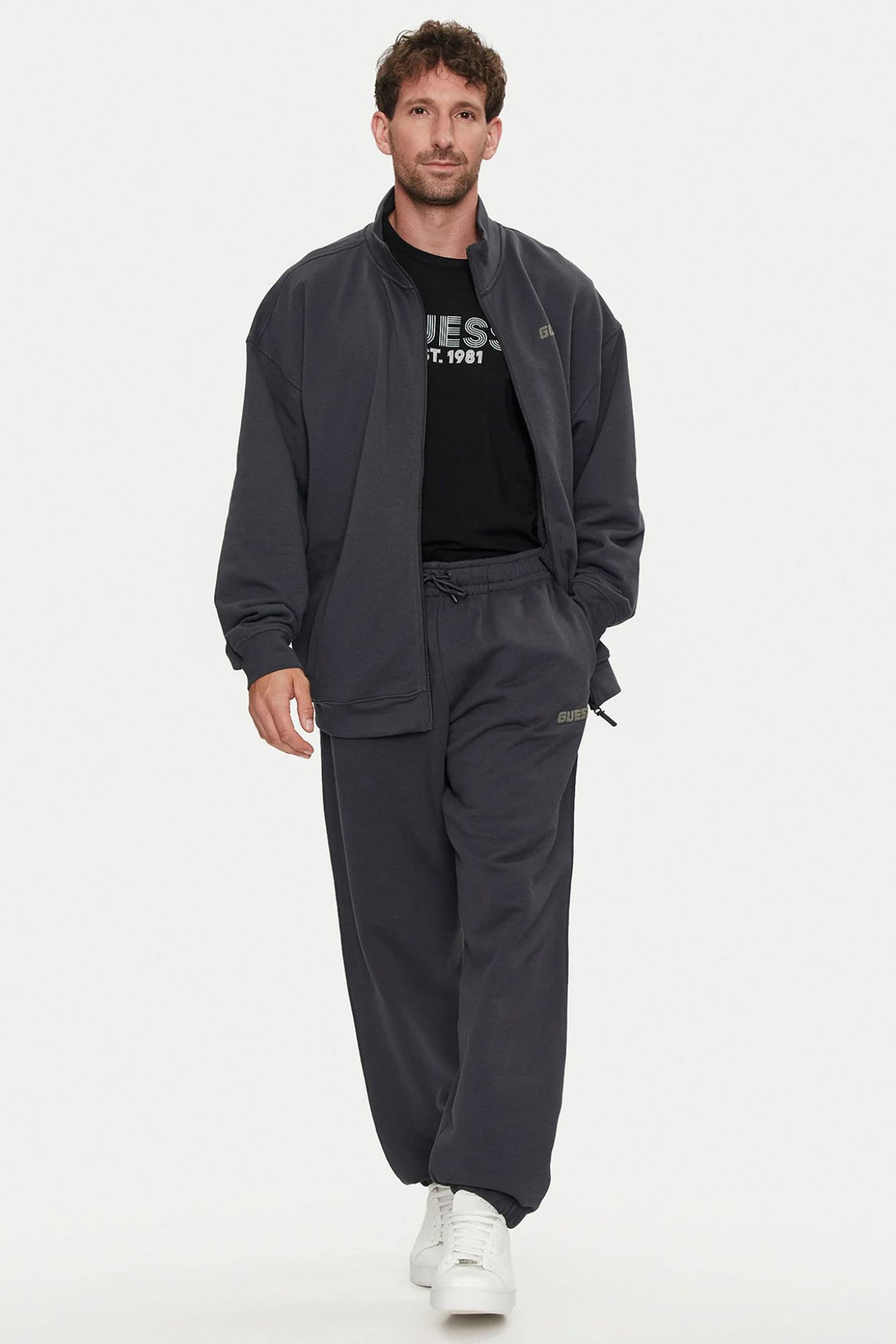 Мужская серая спортивная кофта Guess Z4YQ01.KAIJ1;A91E