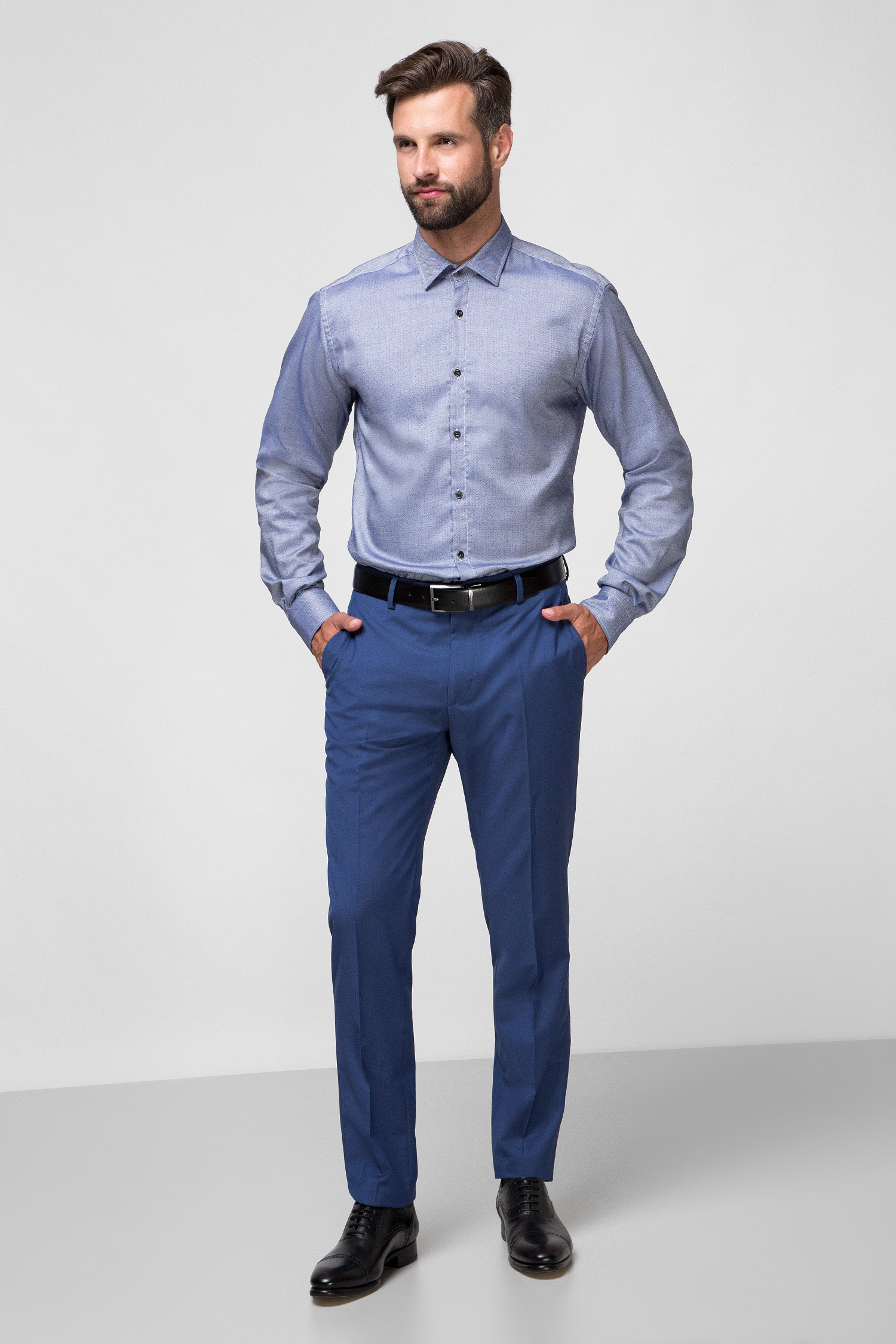 Мужская фиолетовая рубашка Karl Lagerfeld 501662.605003;690