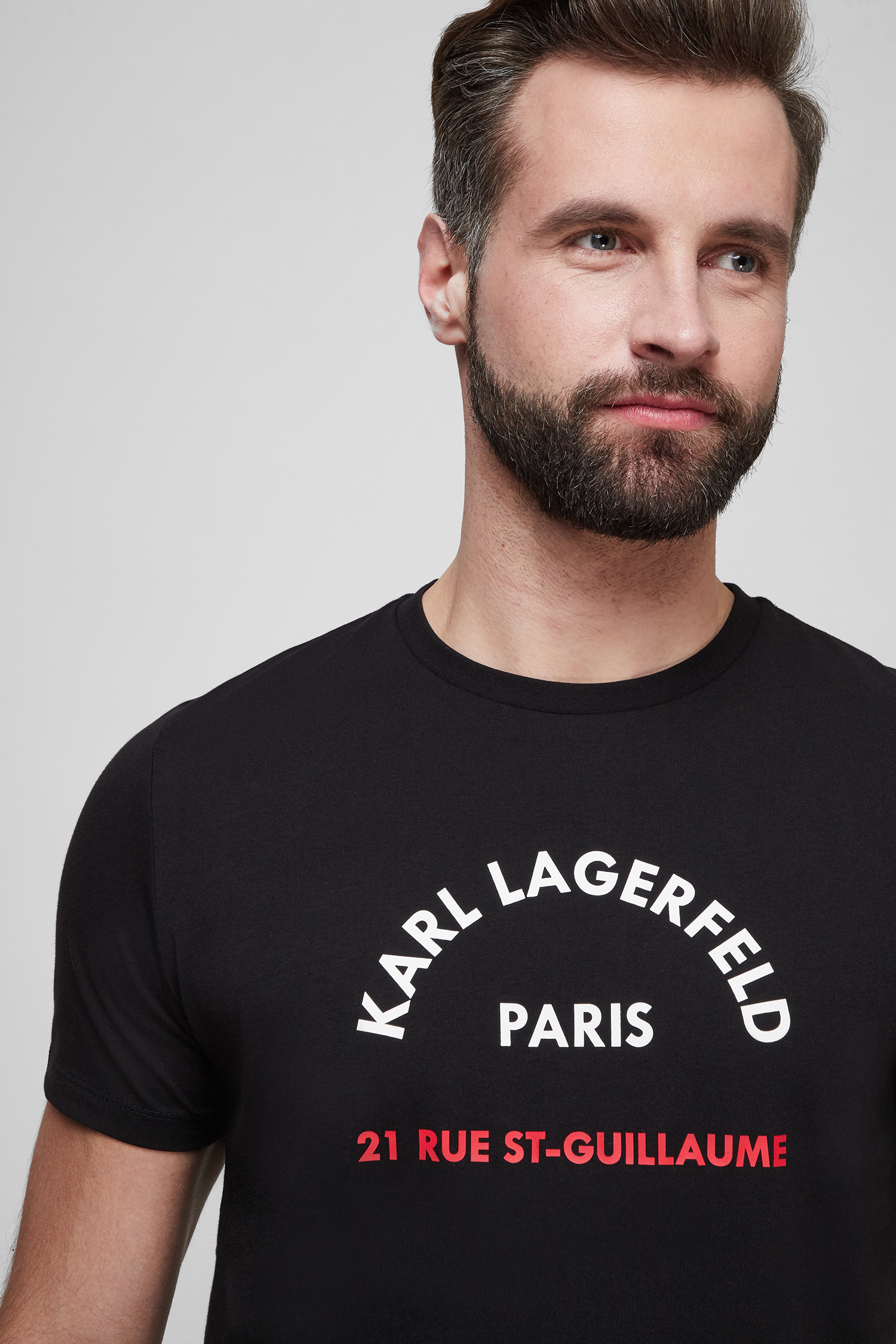 Мужская черная футболка Karl Lagerfeld 511224.755071;990