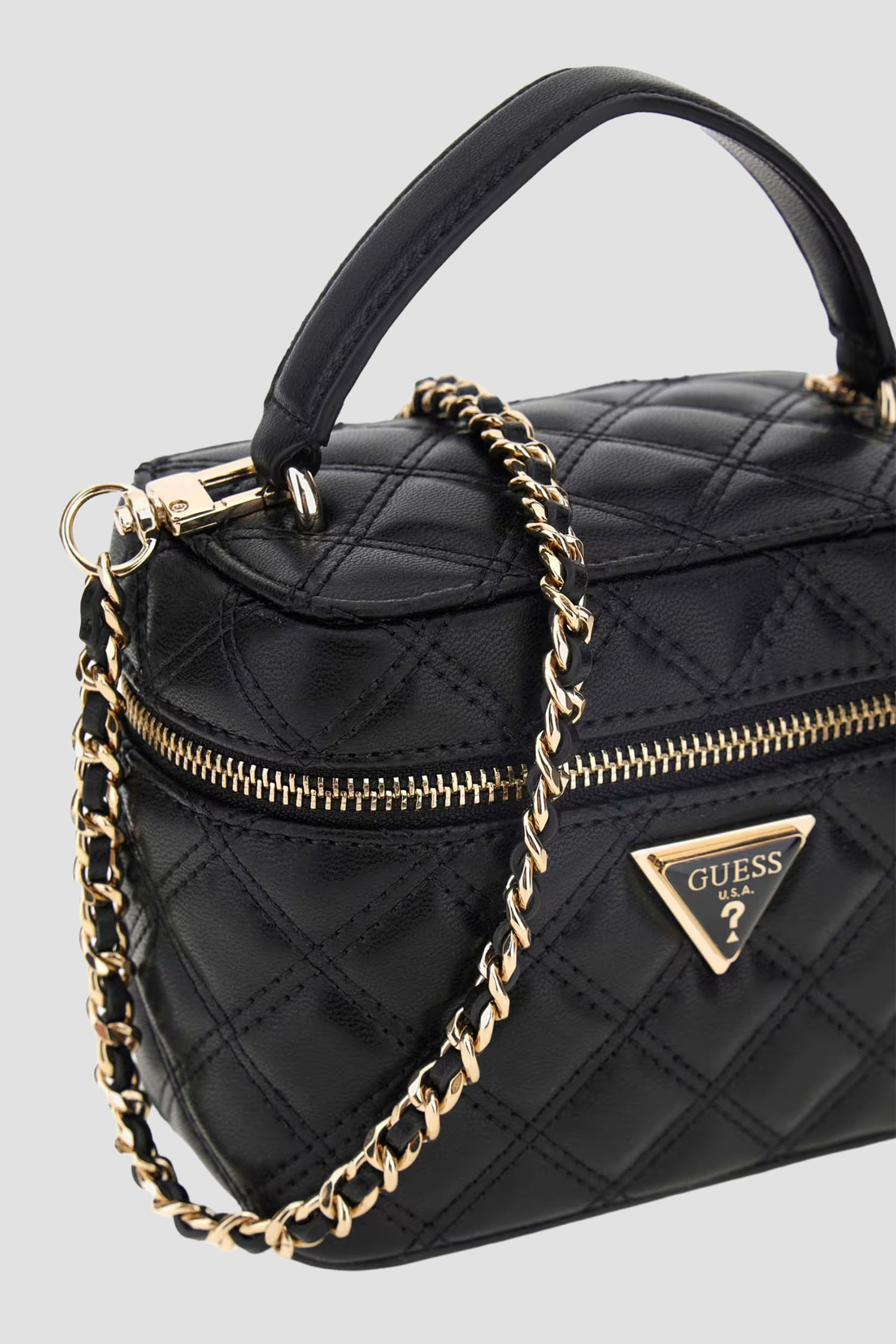 Жіноча чорна косметичка Guess HWQG96.73770;BLA