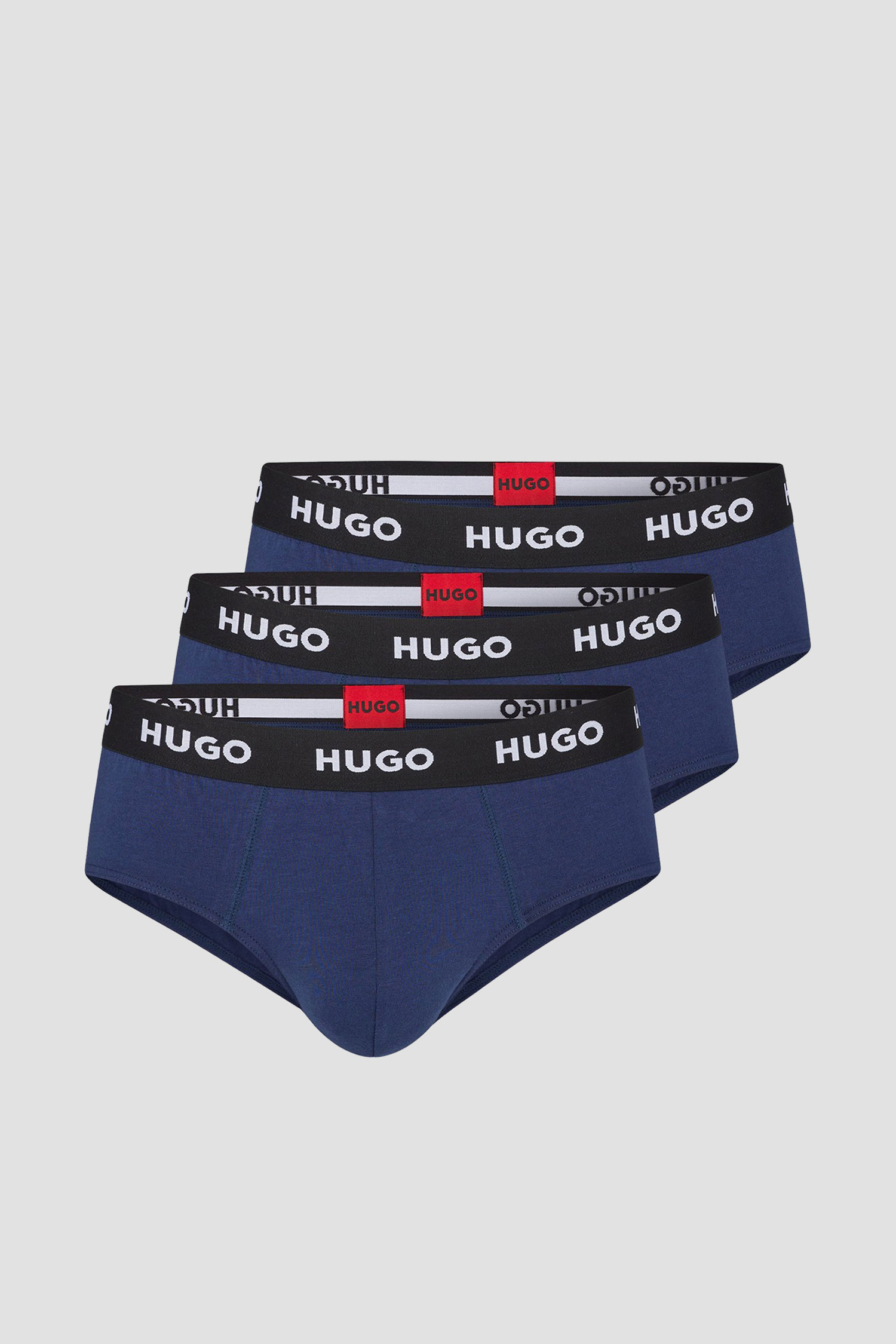 Мужские темно-синие брифы (3 шт) HUGO 50469763;410