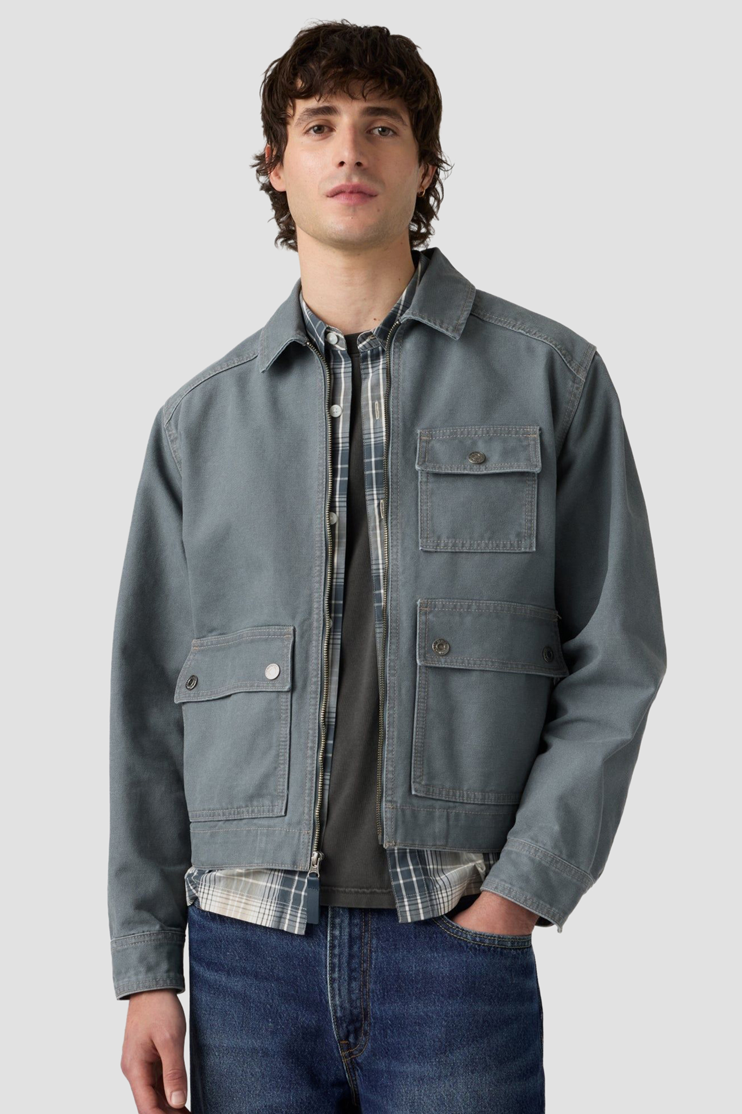 Мужская голубая джинсовая куртка Levi’s® 007RZ;0001