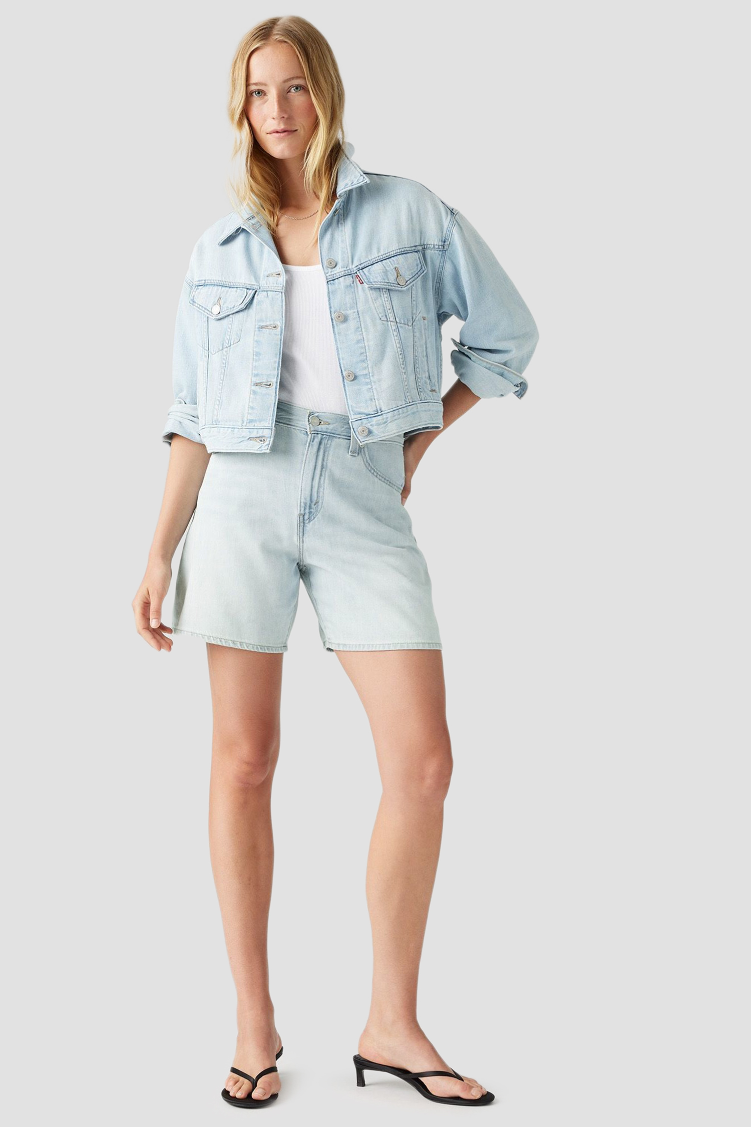 Жіночі блакитні джинсові шорти High Rise Baggy Levi’s® A9311;0016
