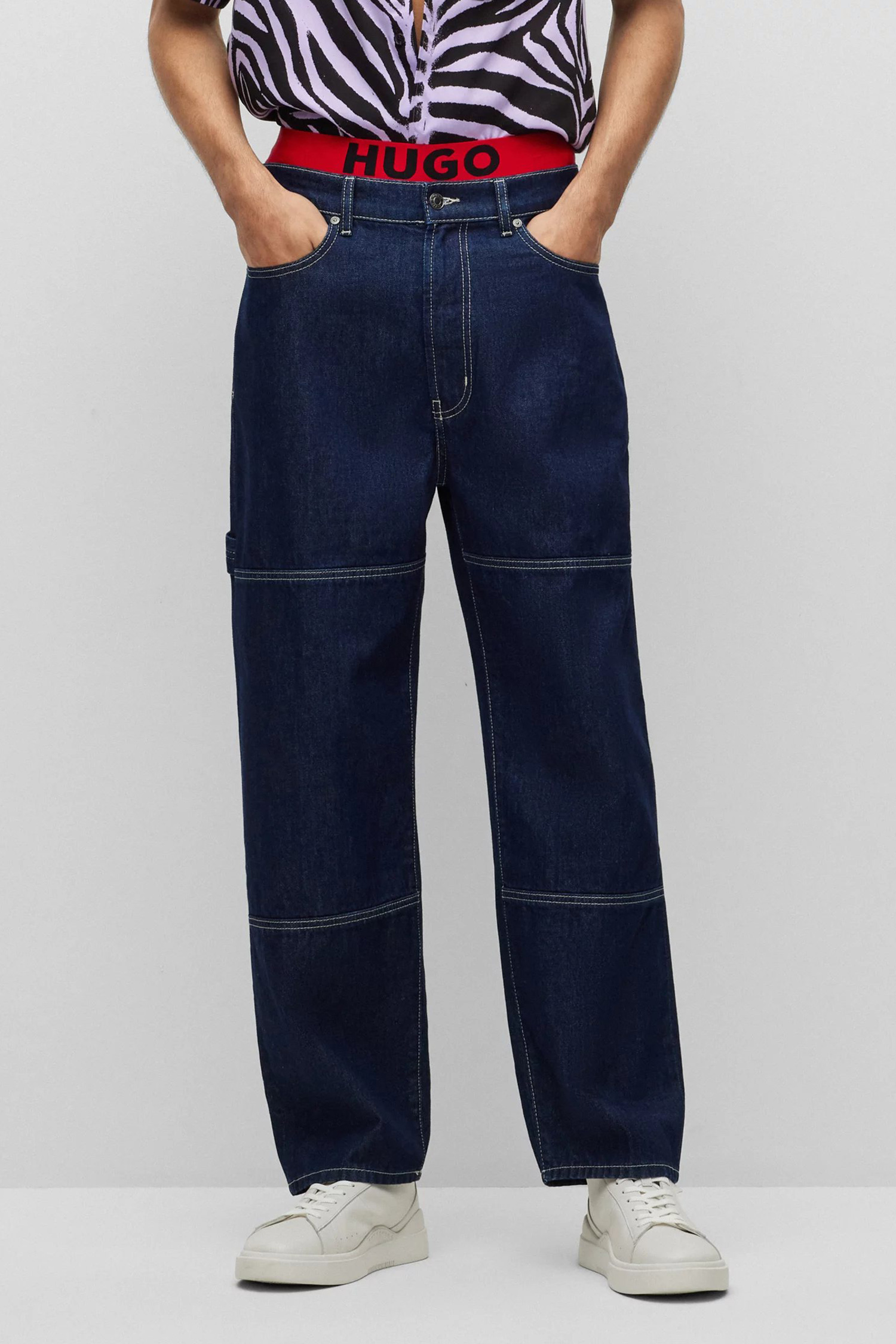 Чоловічі темно-сині джинси HUGO 50489798;401
