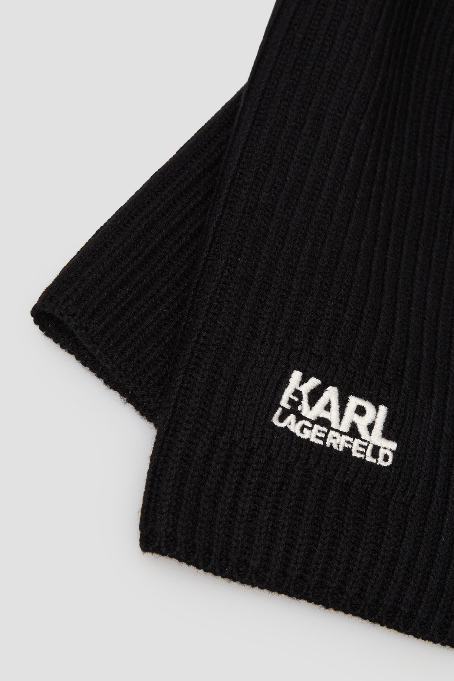 Чоловічий чорний вовняний шарф Karl Lagerfeld 554305.805000;990