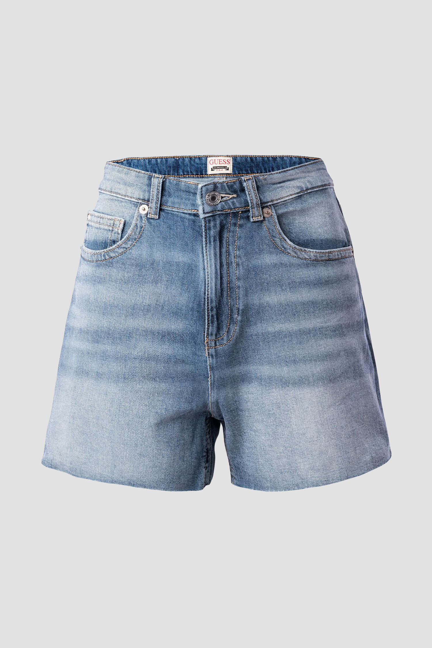 Жіночі блакитні джинсові шорти Guess W3GD50.D4MSF;PLAB