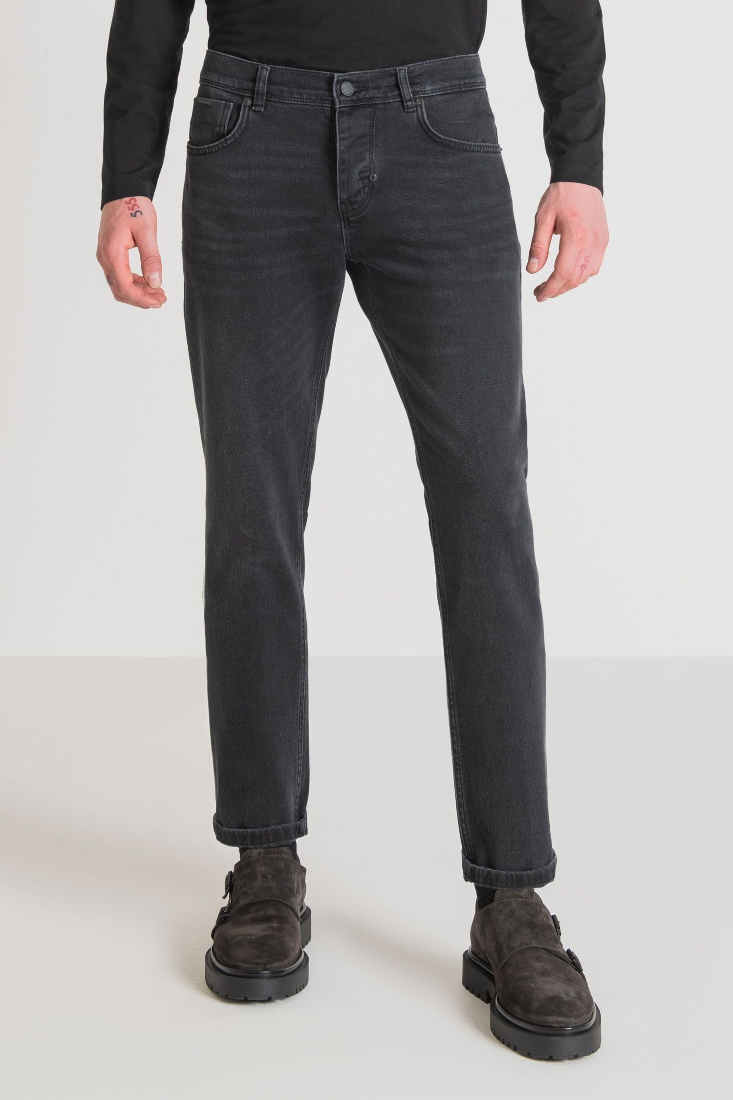 Чоловічі чорні джинси Antony Morato MMDT00264.FA750449;9000