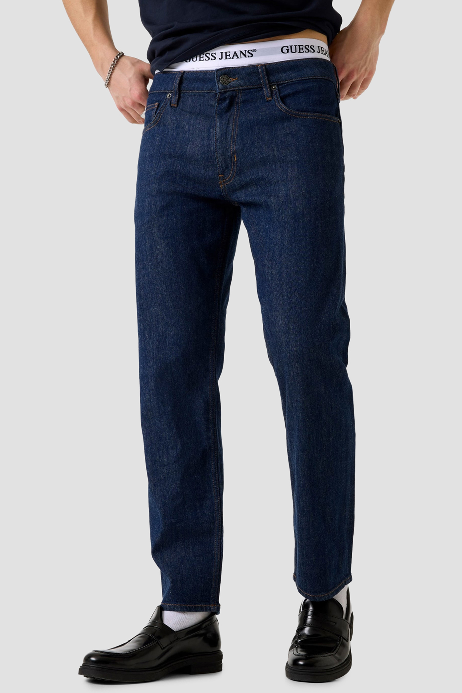 Мужские темно-синие джинсы Guess Jeans M6RA1B.D002G;GDRK