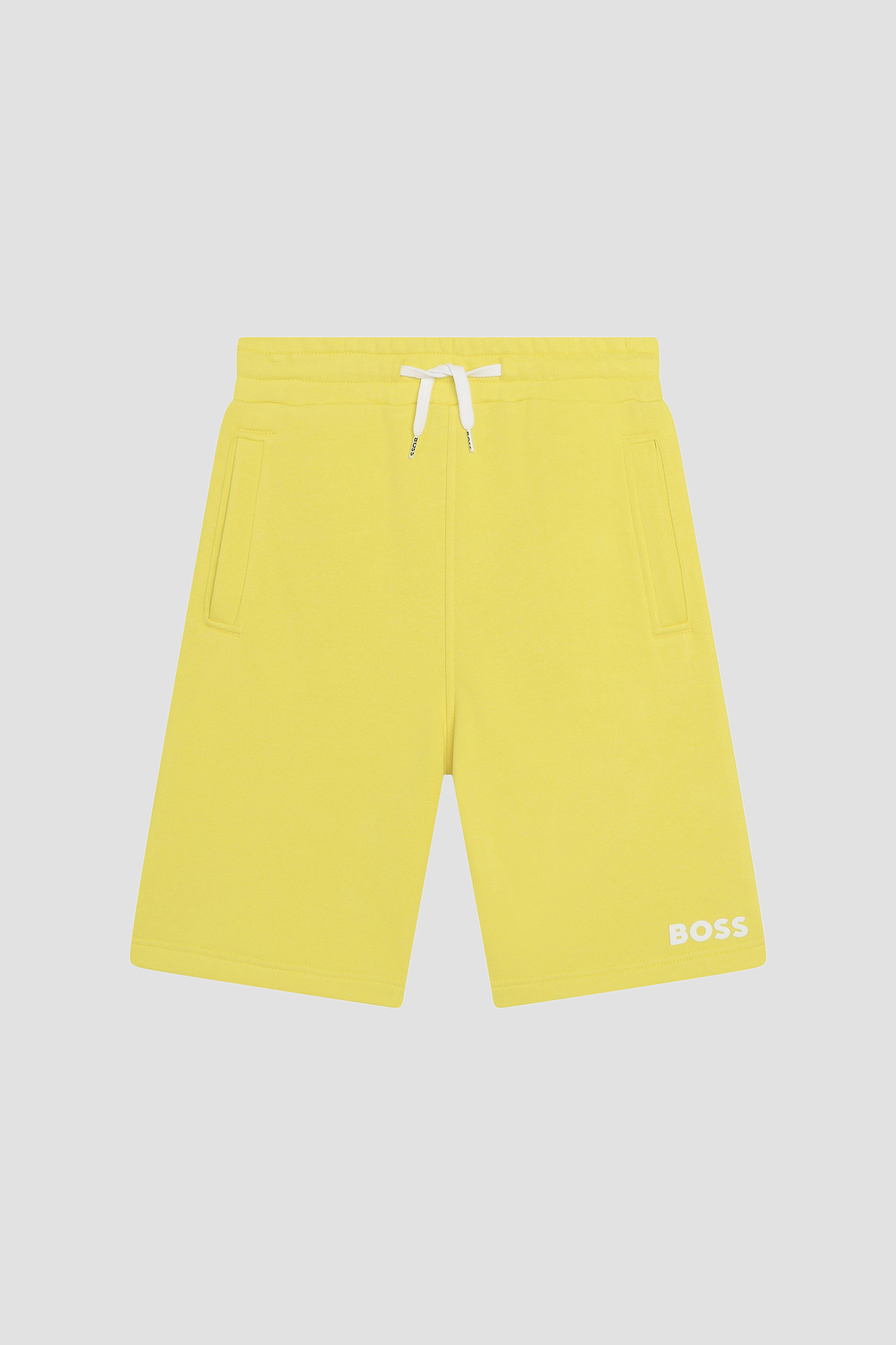 Детские желтые шорты BOSS kids J50680;508