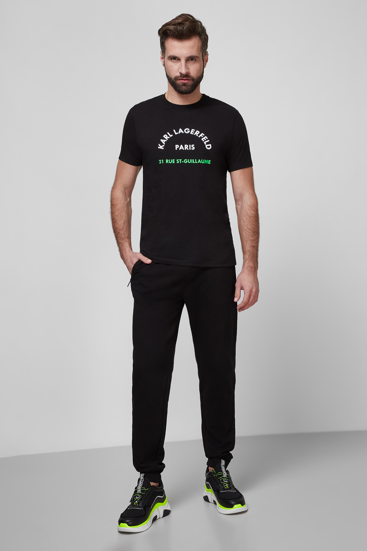 Чоловіча чорна футболка Karl Lagerfeld 511224.755090;990