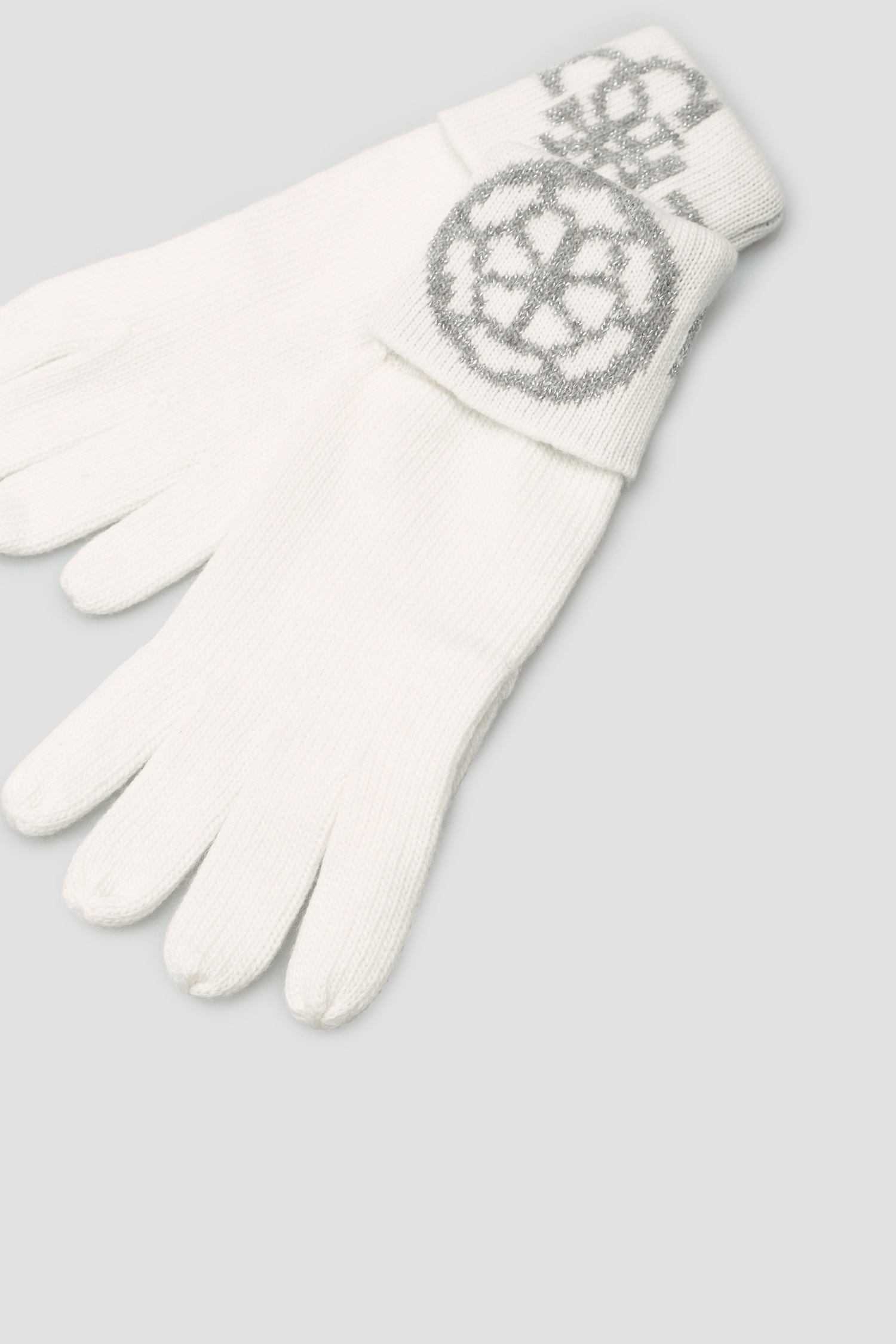 Женские белые перчатки Guess AW8725.WOL02;OFF