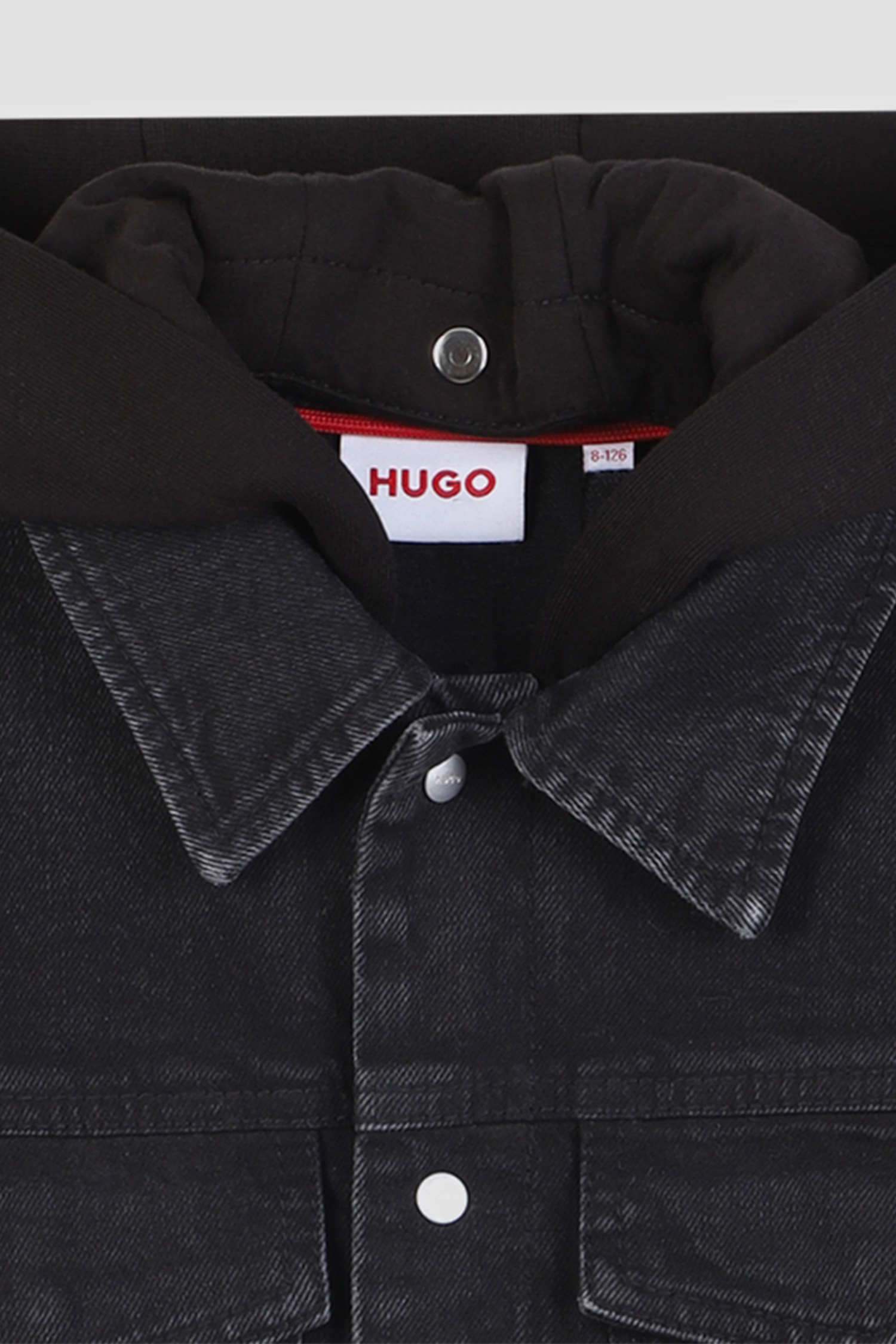 Детская темно-синяя джинсовая куртка HUGO kids G00490;Z02
