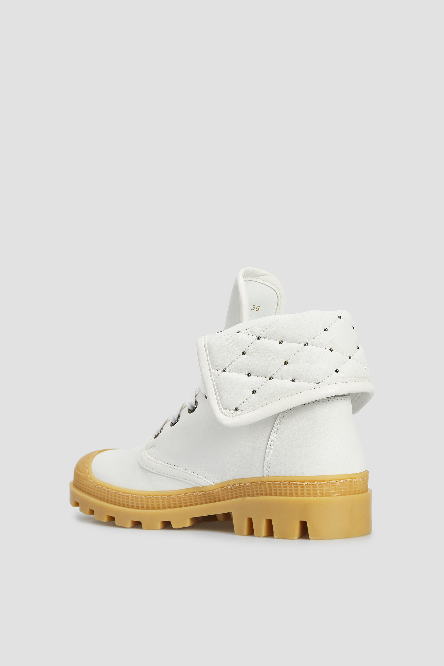 Жіночі білі шкіряні черевики BALDININI D2BS28NAPI;9002