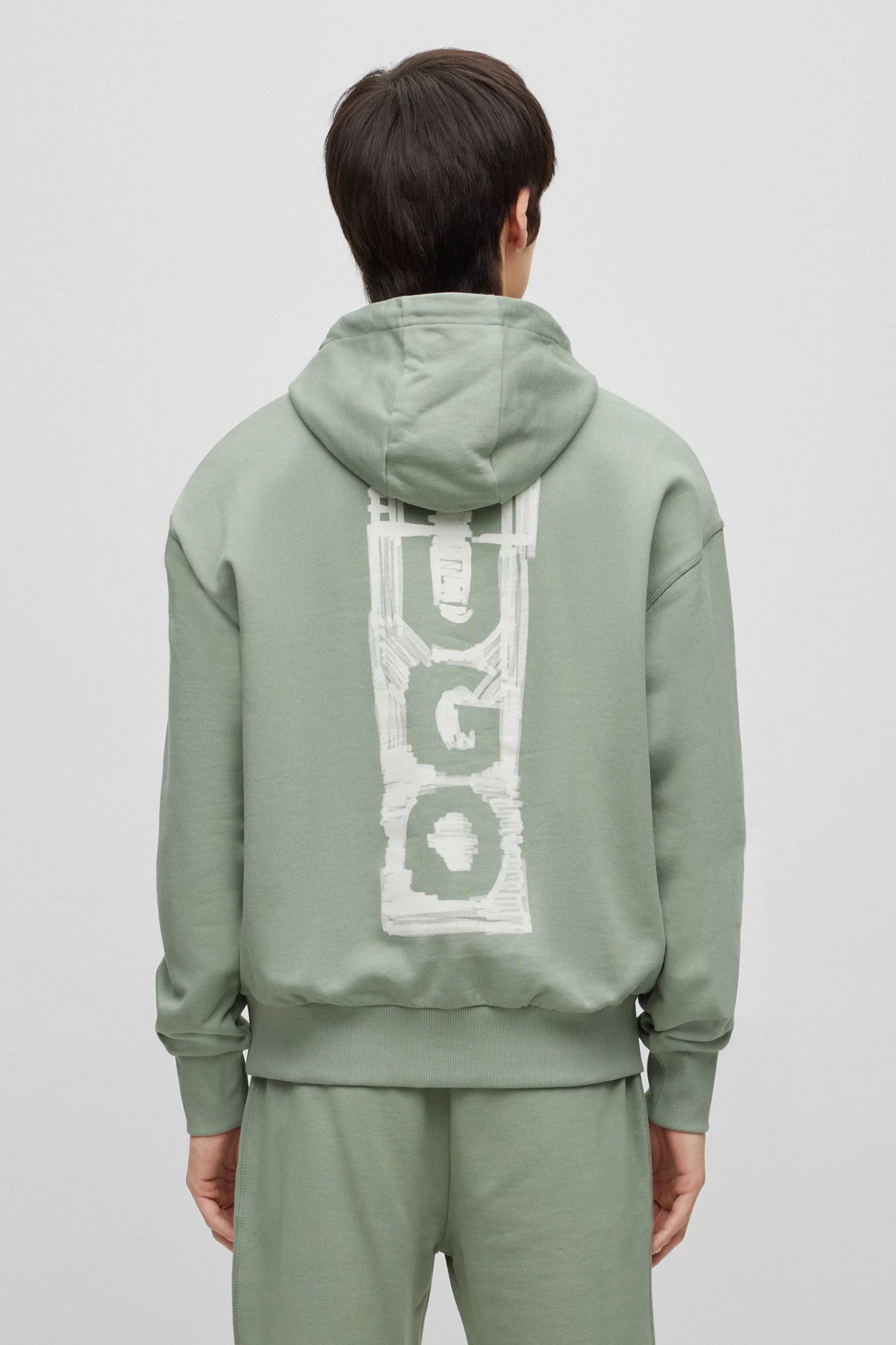 Мужское оливковое худи HUGO 50494180;330