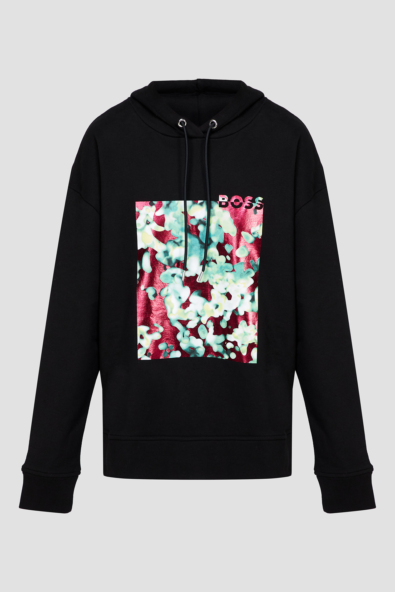 Женское черное худи BOSS 50500066;001