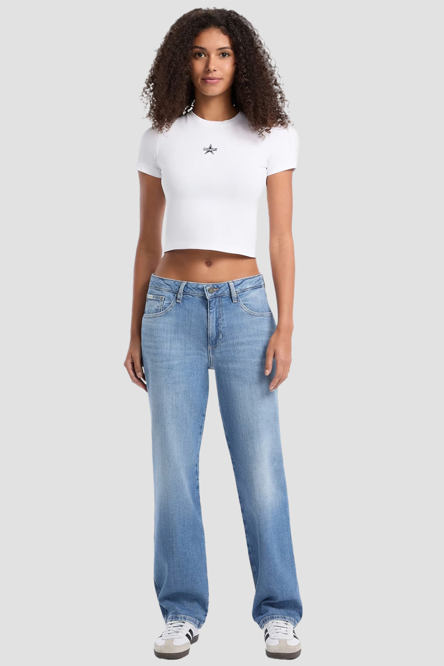 Женские голубые джинсы Guess Jeans W5YA0I.D0022;GJGL