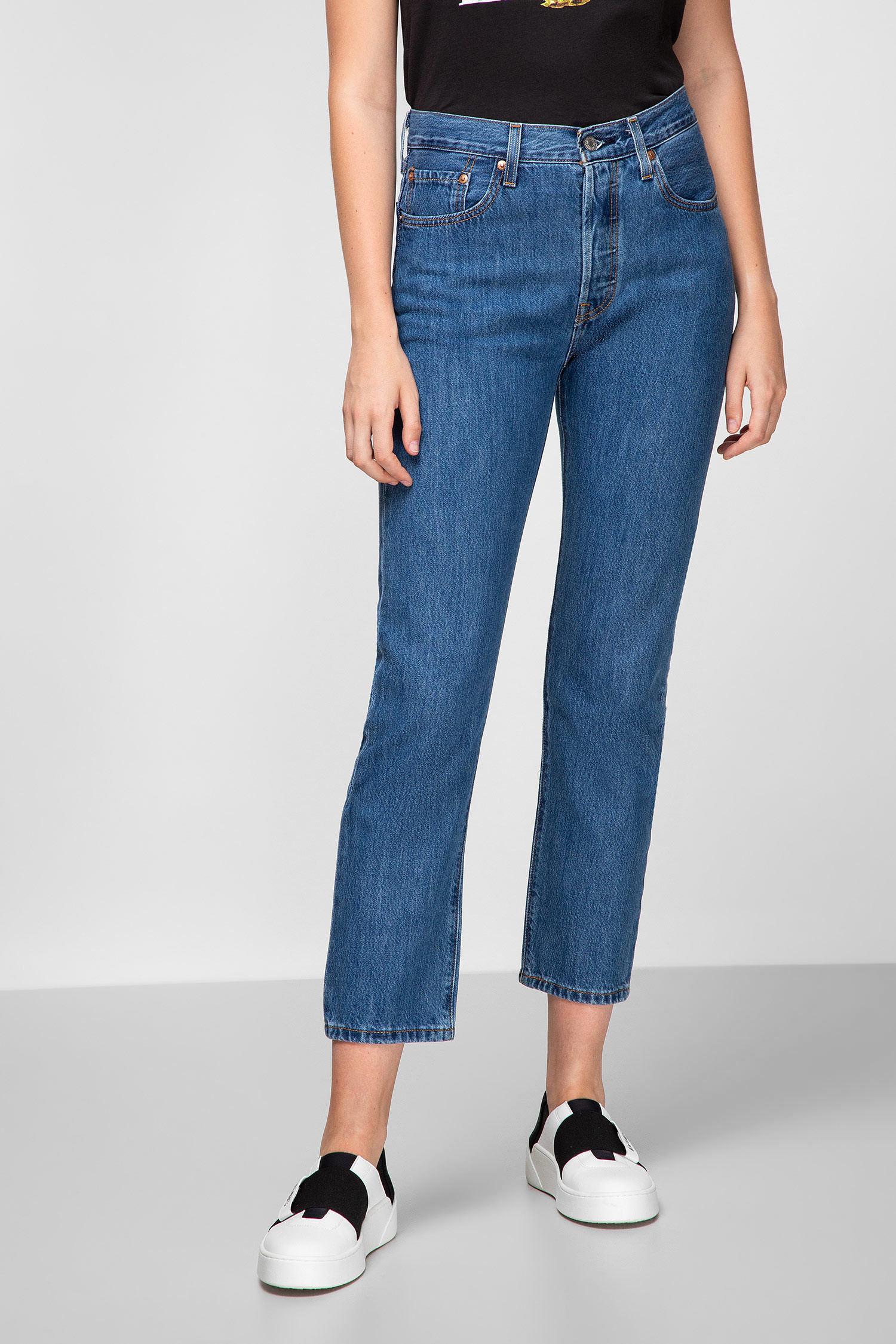 Жіночі сині джинси 501® Original Cropped Levi’s® 36200;0142