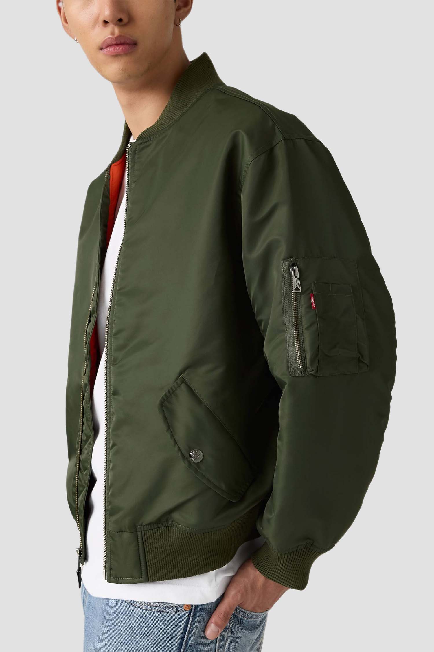 Чоловічий оливковий бомбер Levi’s® 005AL;0001