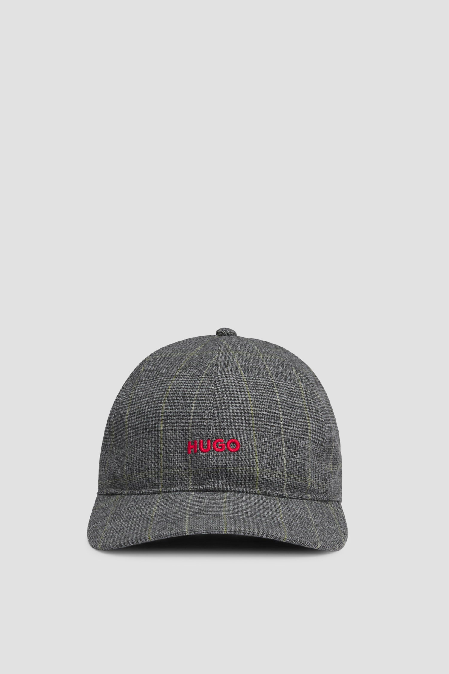Мужская серая кепка в клетку HUGO 50544430;030