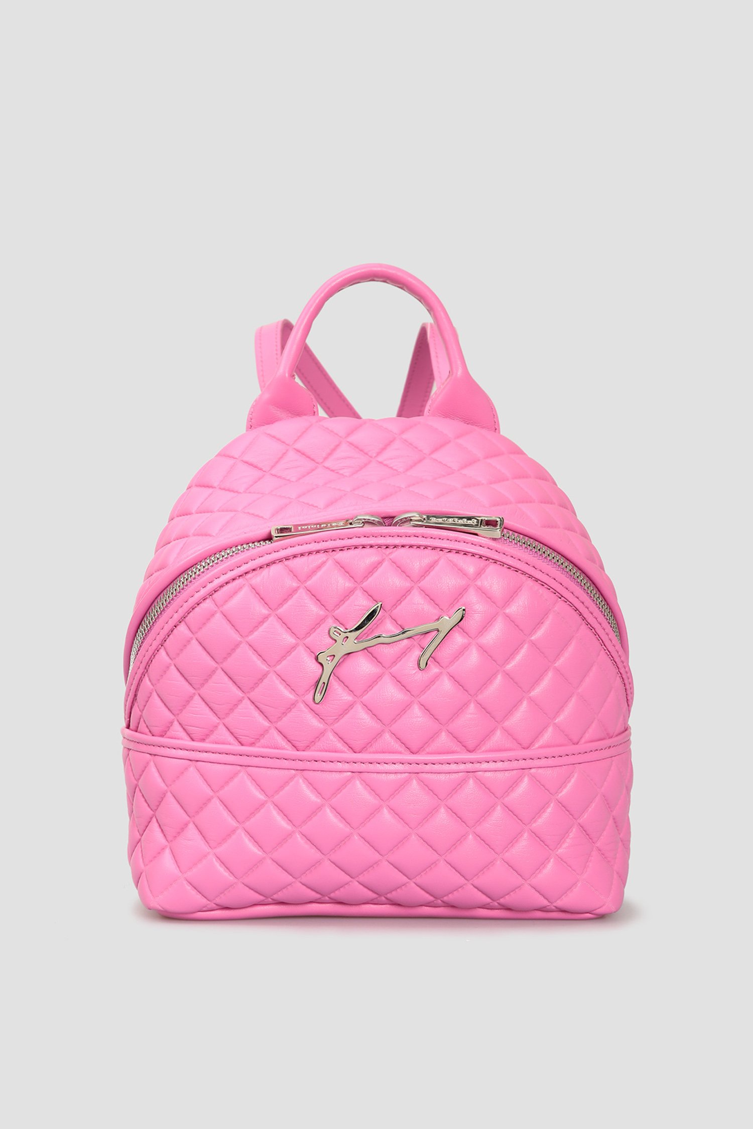 Жіночий рожевий шкіряний рюкзак Baldinini 070114;7740