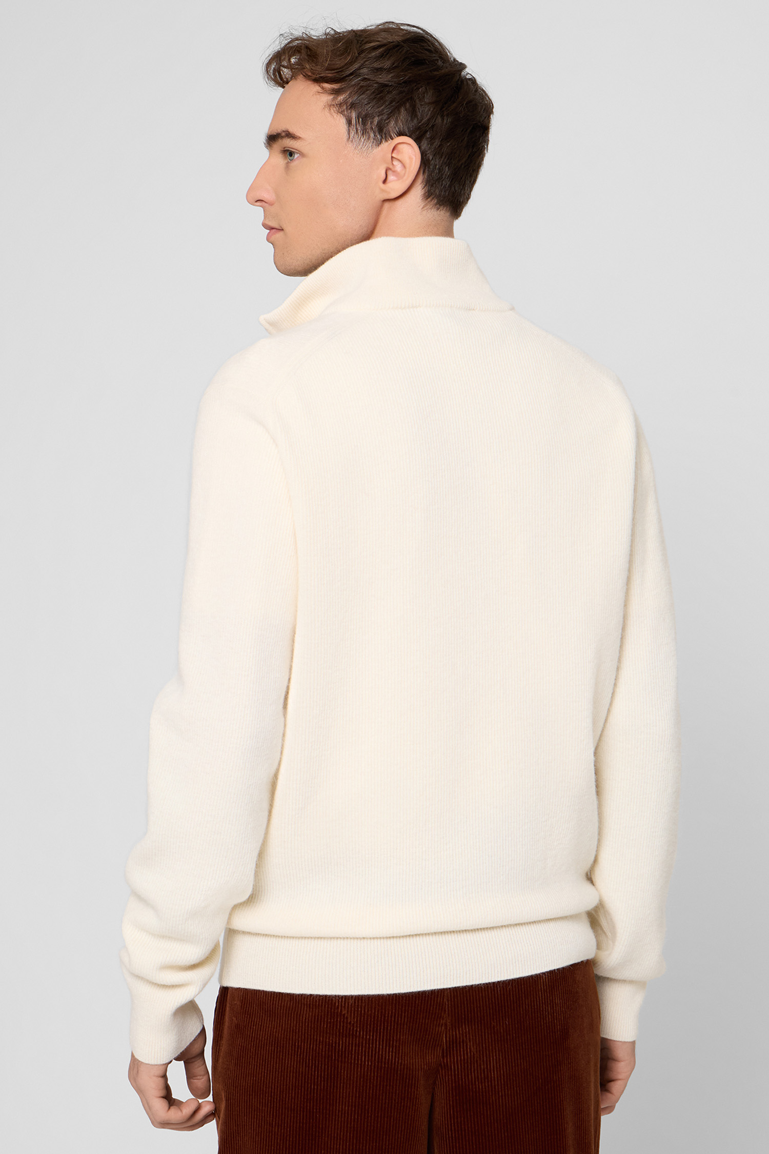 Чоловіча біла вовняна кофта BOSS 50550034;118